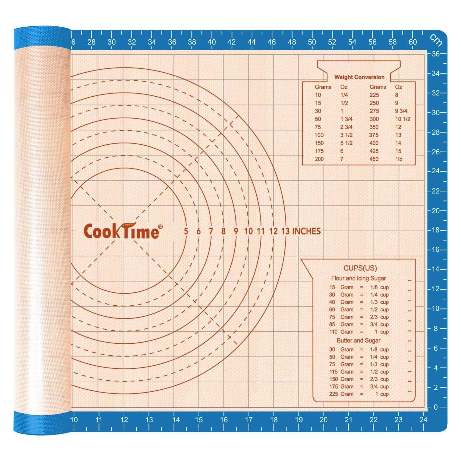 Alfombrilla de Hornear Silicona Antiadherente 66x41cm Cook Time