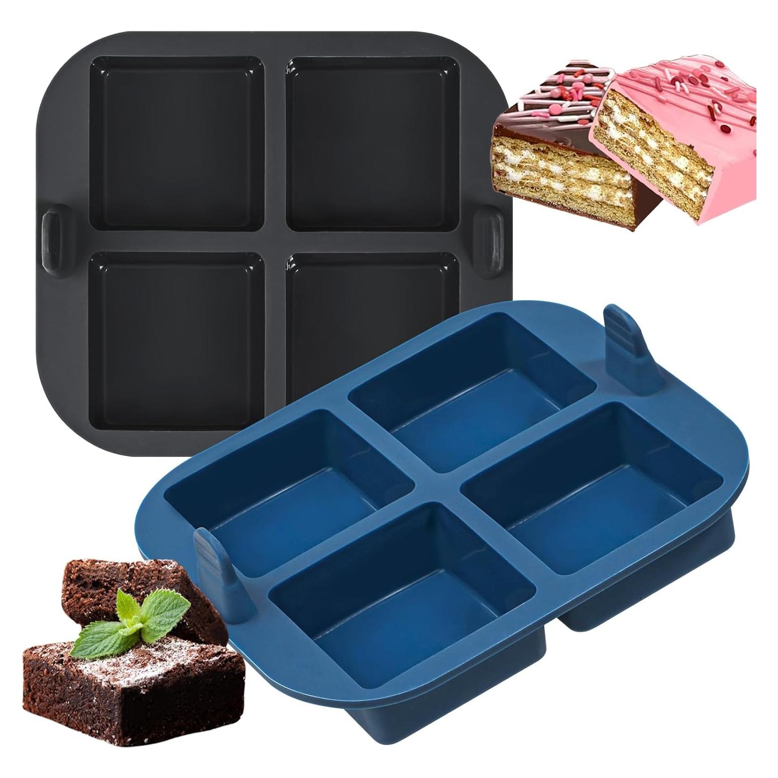 Molde de Silicona Antiadherente Webake 4 Cavidades 18x16cm