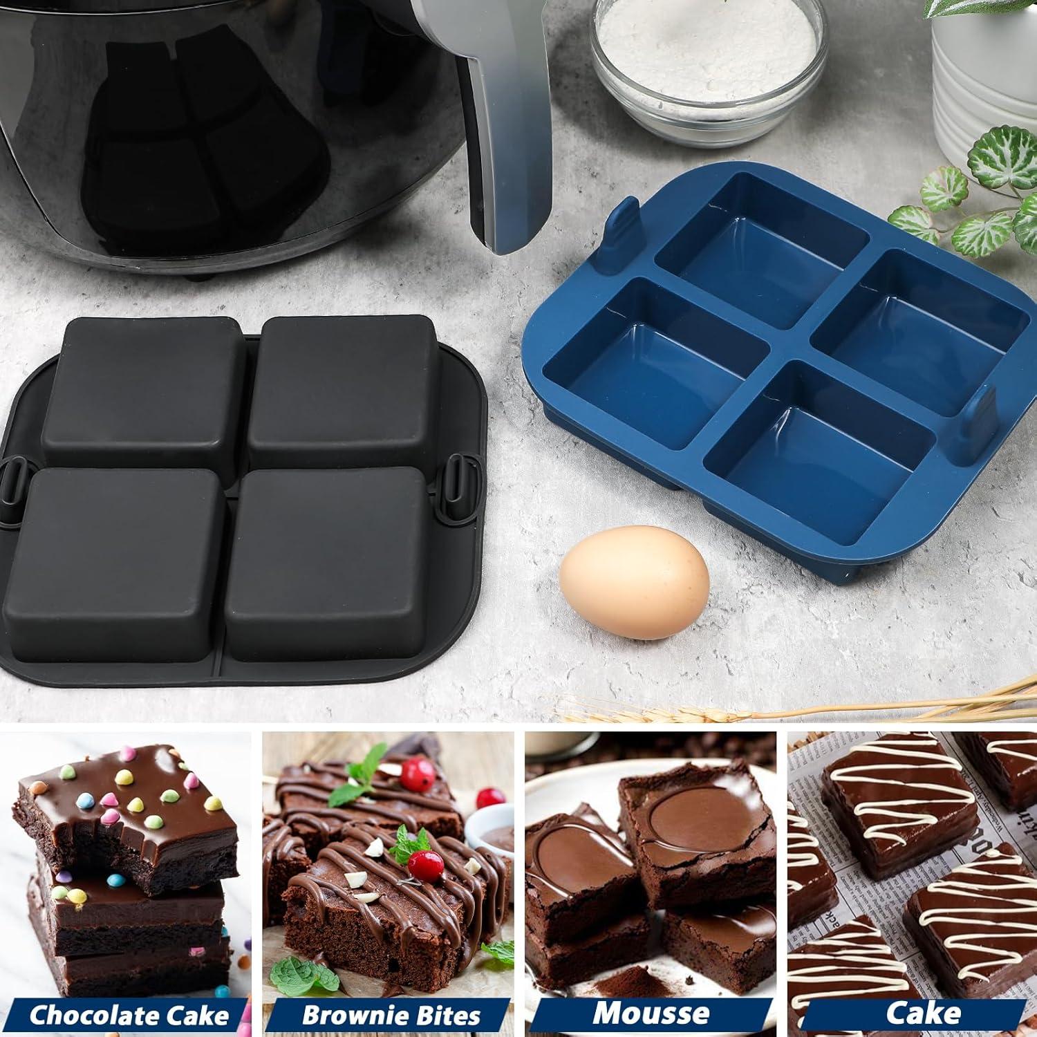 Molde de Silicona Antiadherente Webake 4 Cavidades 18x16cm