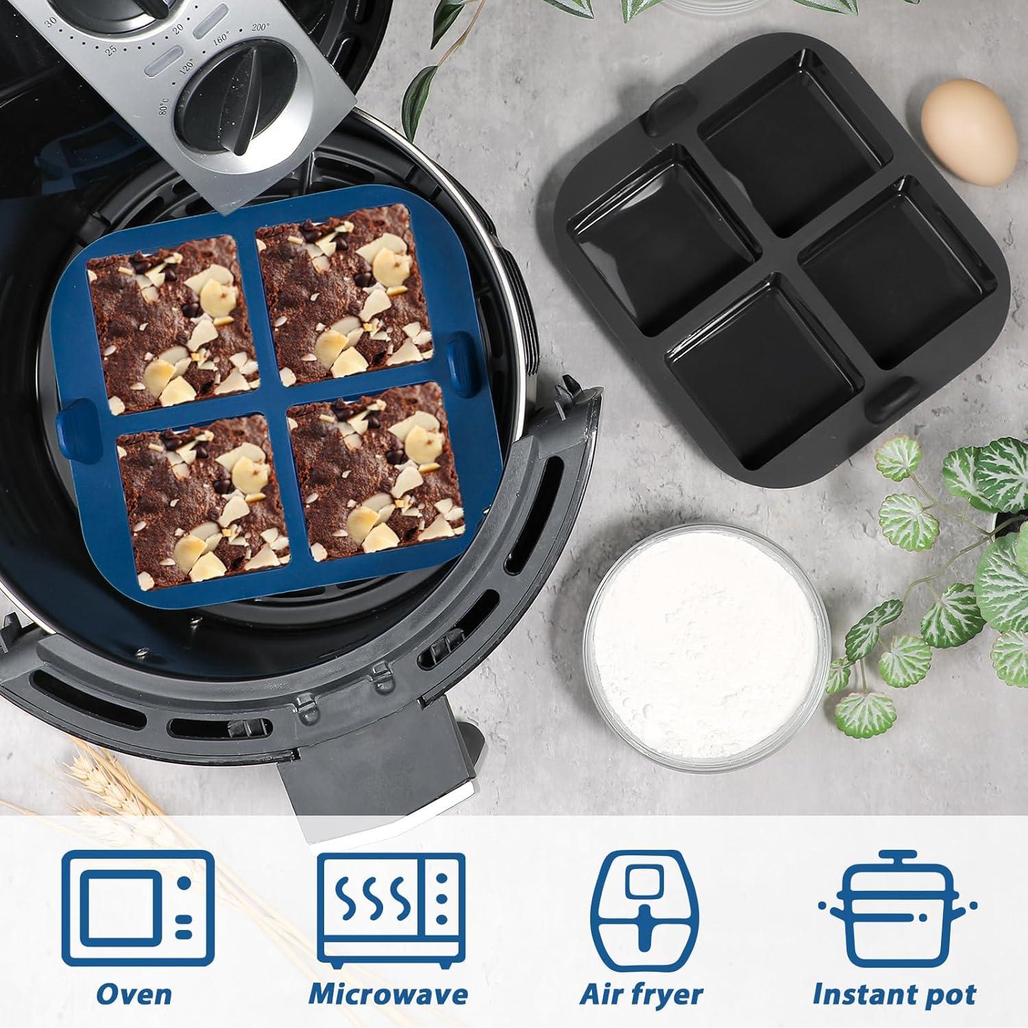 Molde de Silicona Antiadherente Webake 4 Cavidades 18x16cm