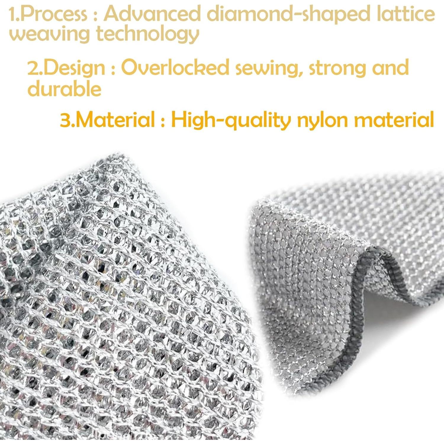 Trapos de Lavado de Platos ONEDIGI 20x20cm Doble Capa 6PCS