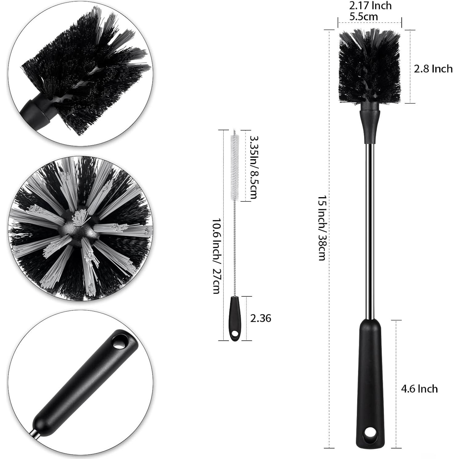 Juego de 4 Cepillos Limpiadores para Botellas HUMUTA - Acero Inoxidable