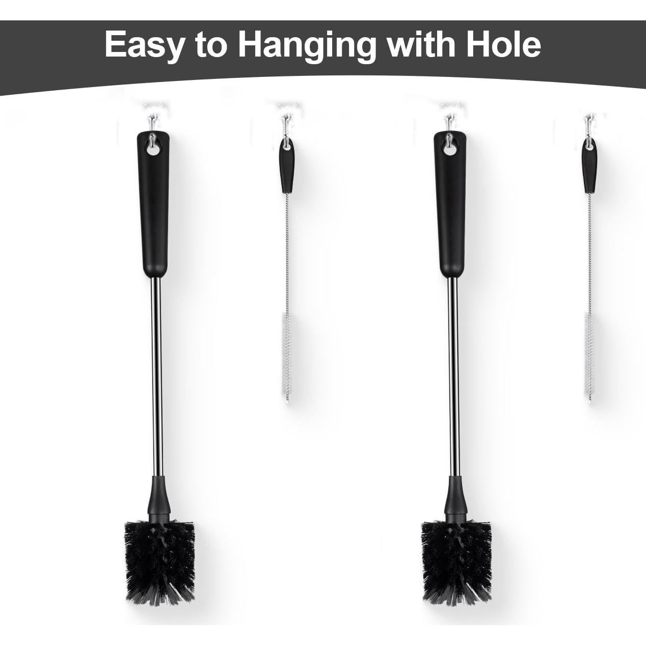 Juego de 4 Cepillos Limpiadores para Botellas HUMUTA - Acero Inoxidable