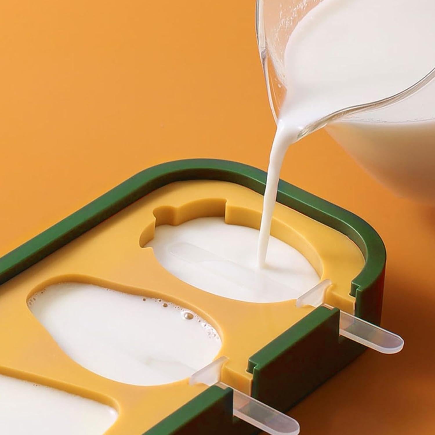 Moldes de Paletas de Silicona Katieyca - 2 Pcs Fresa y Pájaro