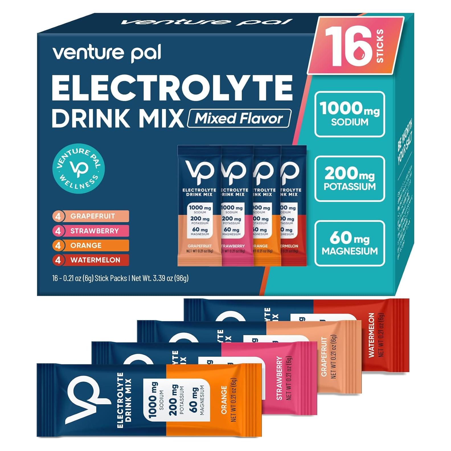 Polvo de Electrolitos Venture Pal 170g Sin Azúcar y Vegano