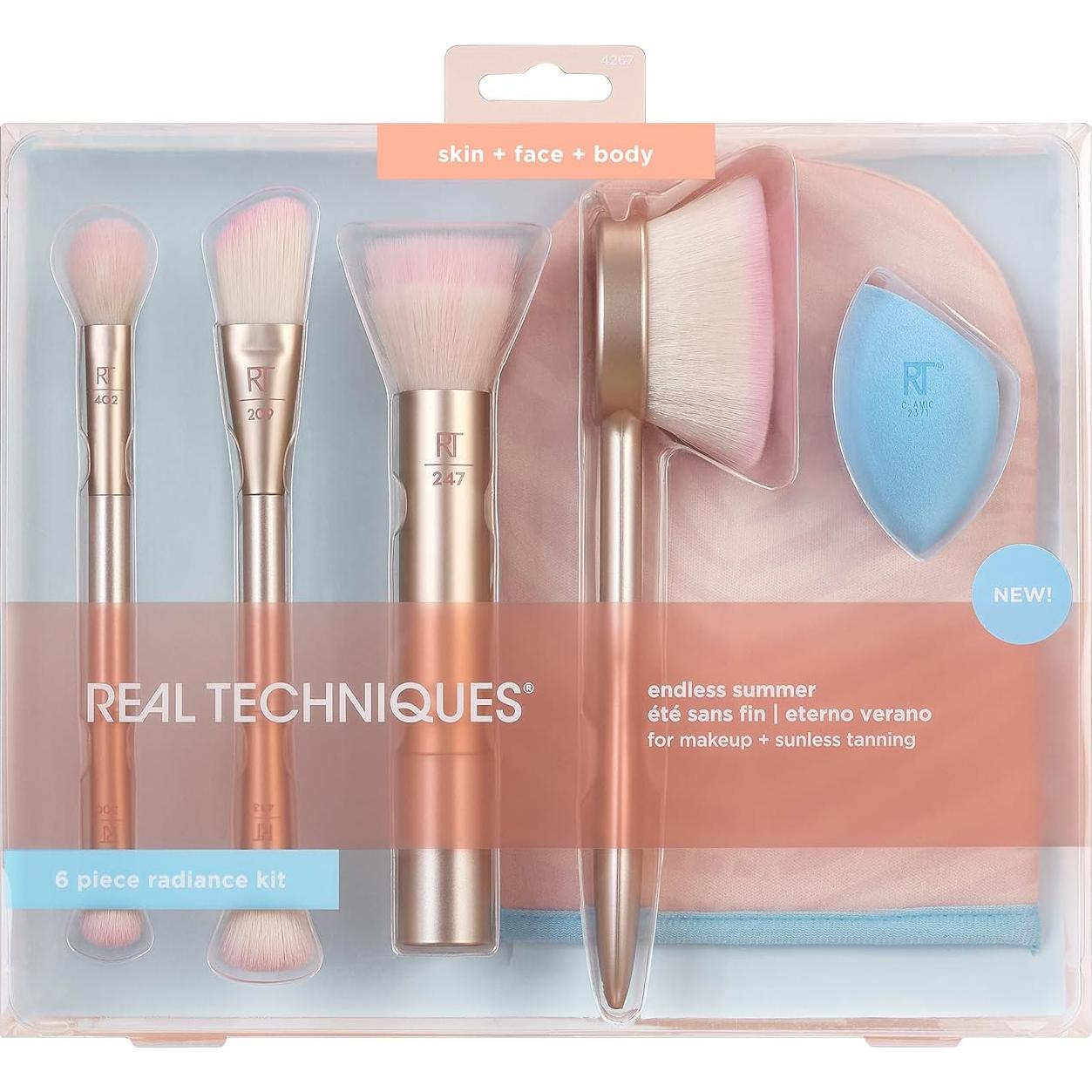 Kit de Brochas de Maquillaje Real Techniques 6 Piezas