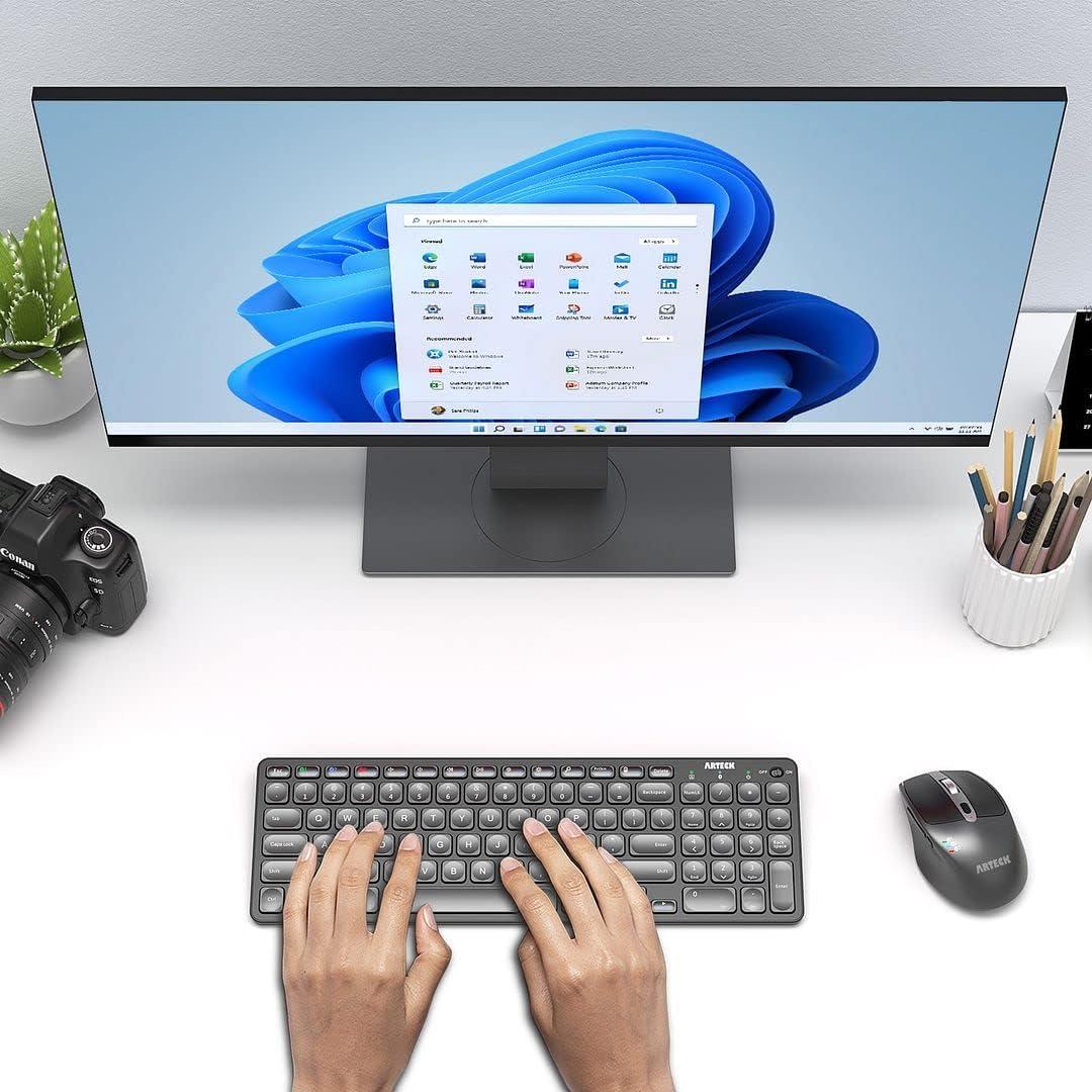 Teclado Bluetooth Arteck HB305-2 Ultra Compacto Inalámbrico