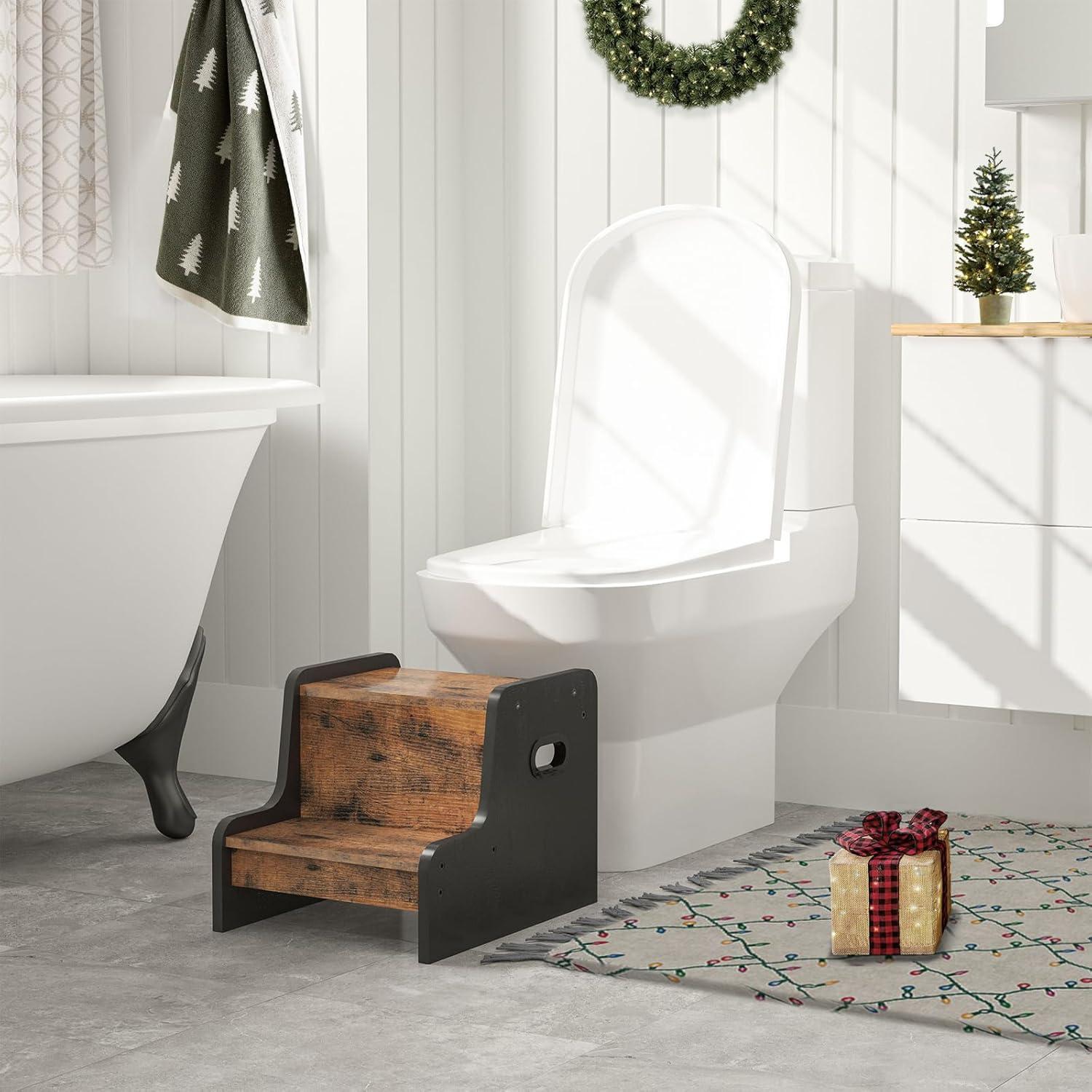 Escalera para Niños HOOBRO de 2 Pasos con Almohadillas Antideslizantes