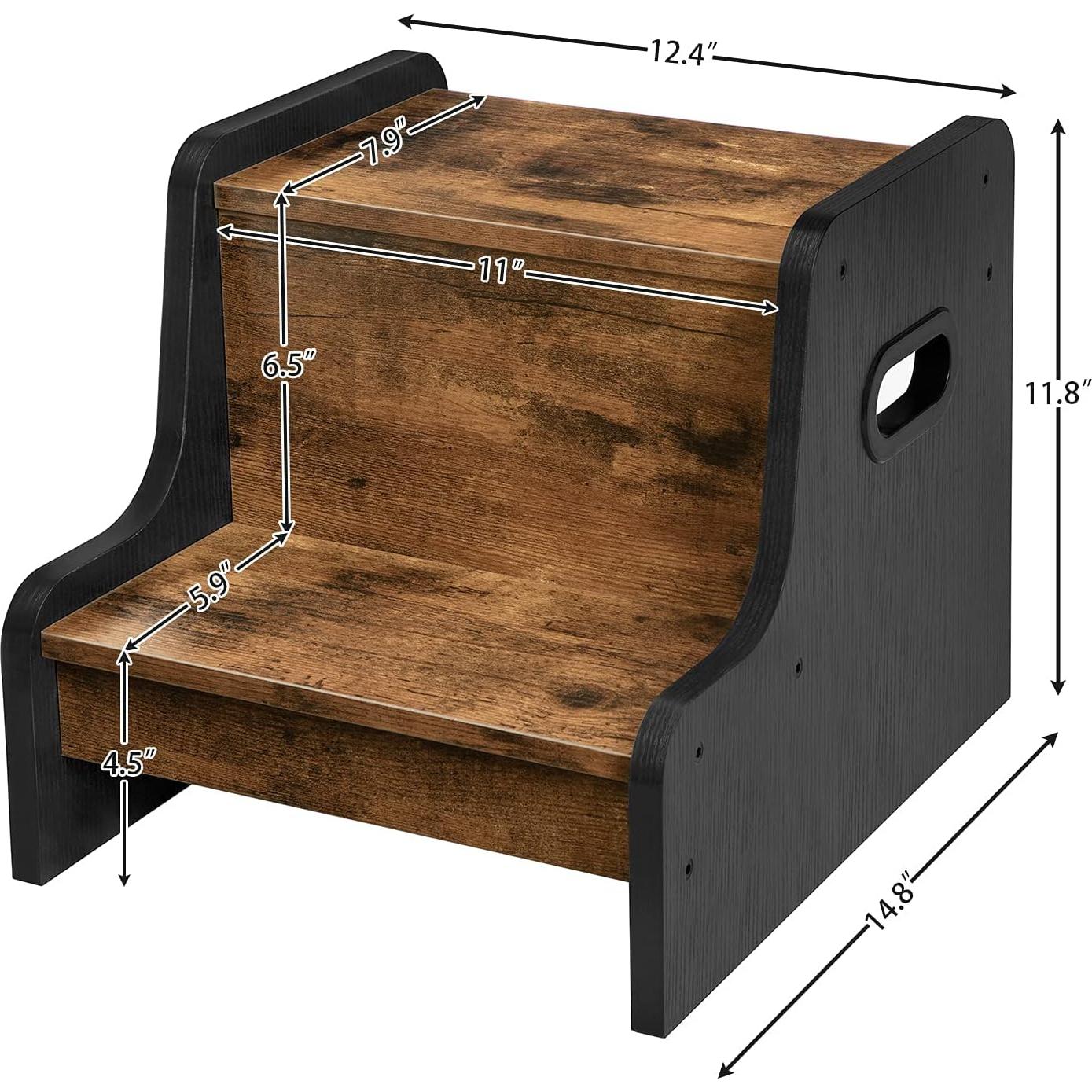 Escalera para Niños HOOBRO de 2 Pasos con Almohadillas Antideslizantes