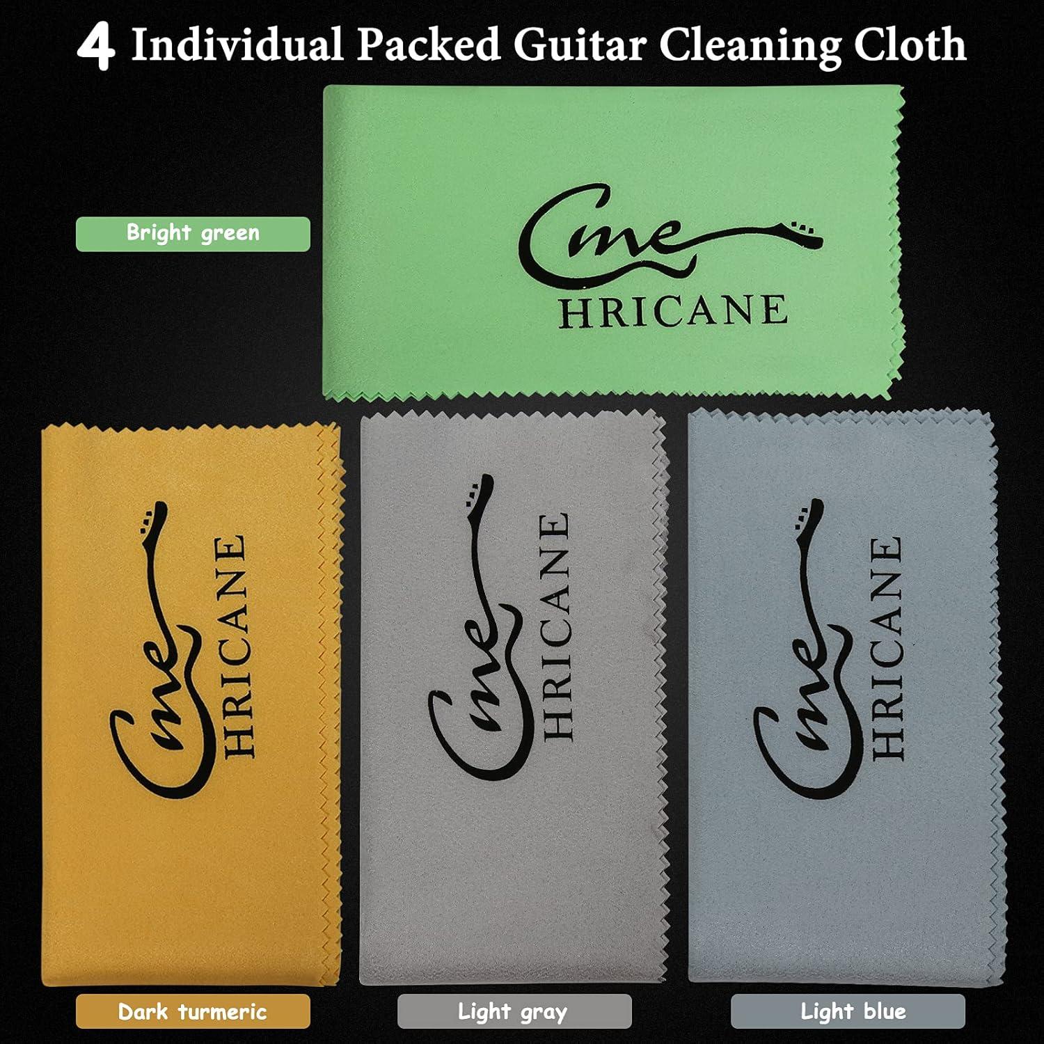 Paquete de 4 Paños Hricane Microfibra 30x30 cm para Instrumentos