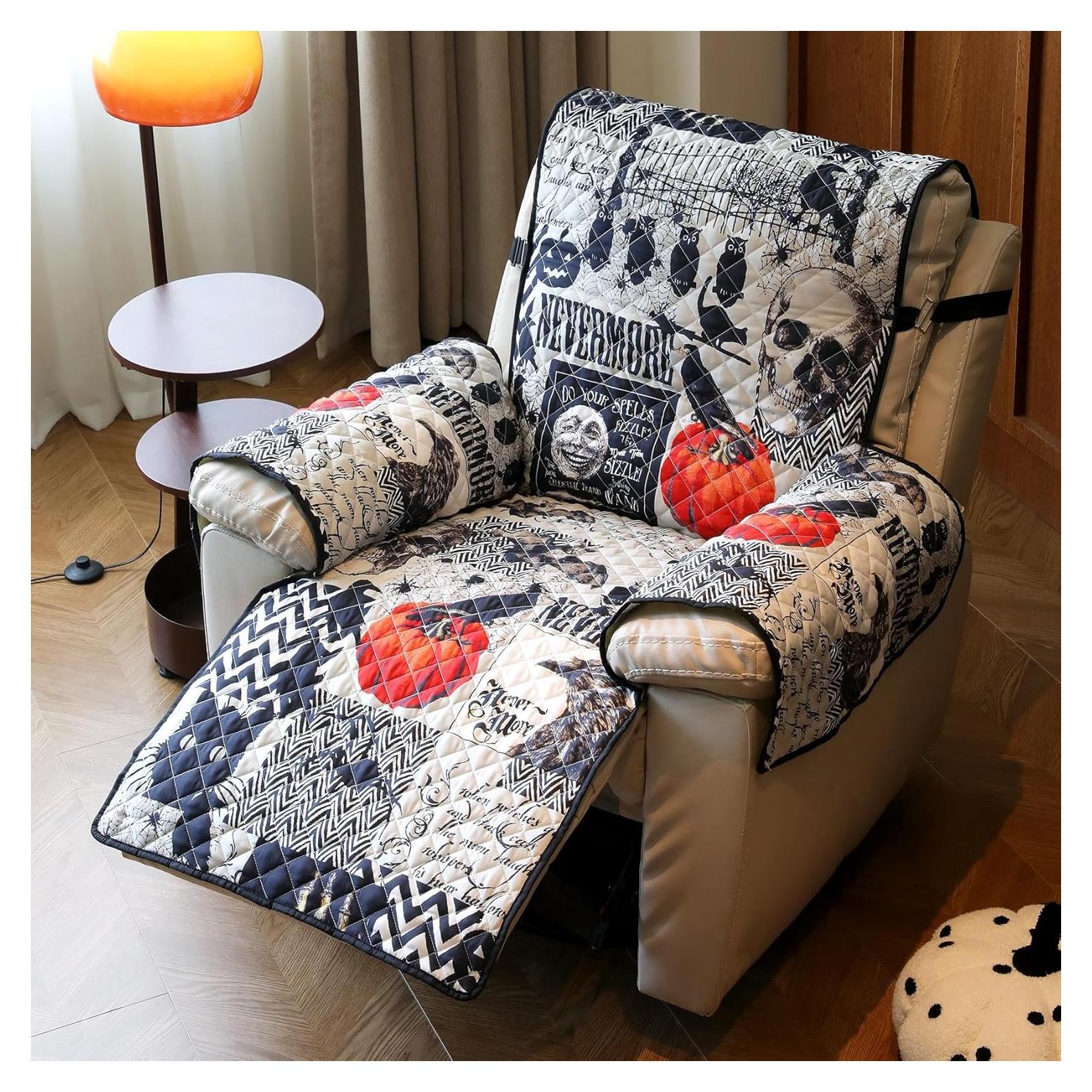 Funda de Sofá Antideslizante Cmfshape Halloween - Negro