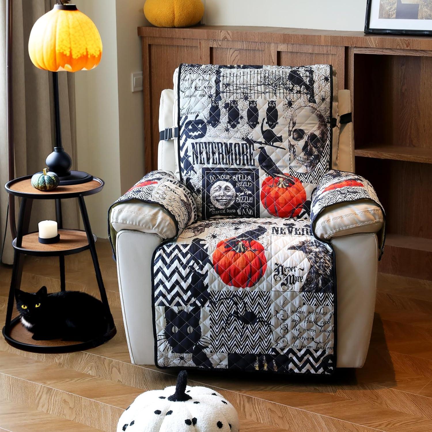 Funda de Sofá Antideslizante Cmfshape Halloween - Negro