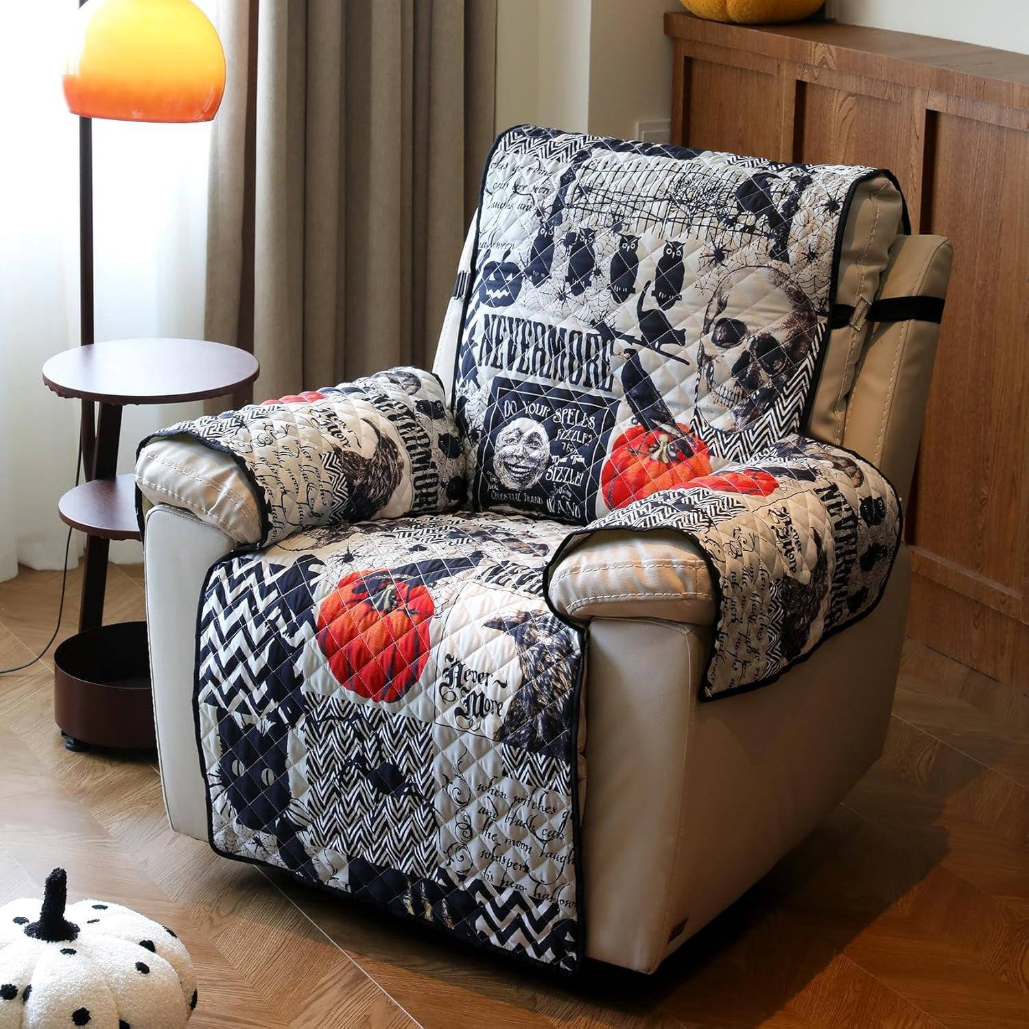 Funda de Sofá Antideslizante Cmfshape Halloween - Negro