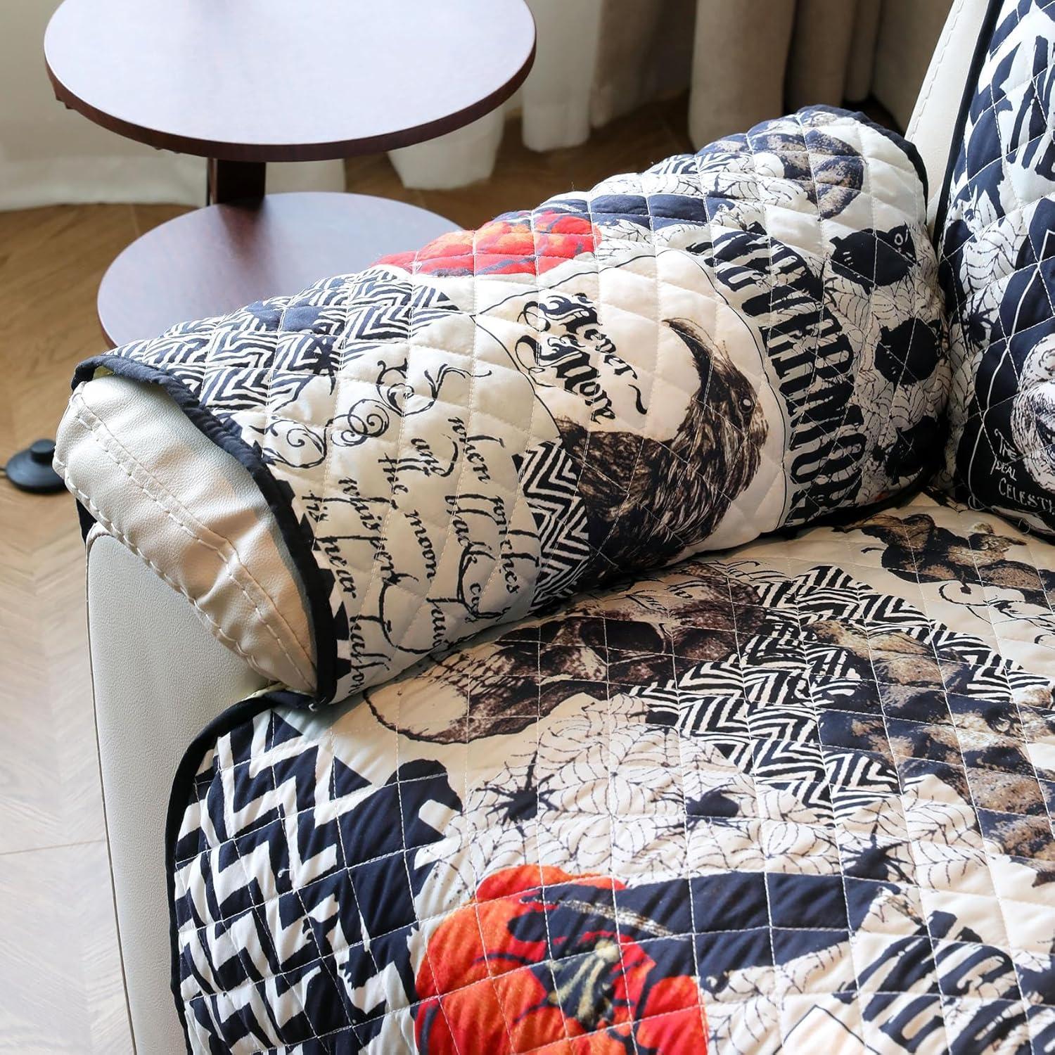 Funda de Sofá Antideslizante Cmfshape Halloween - Negro