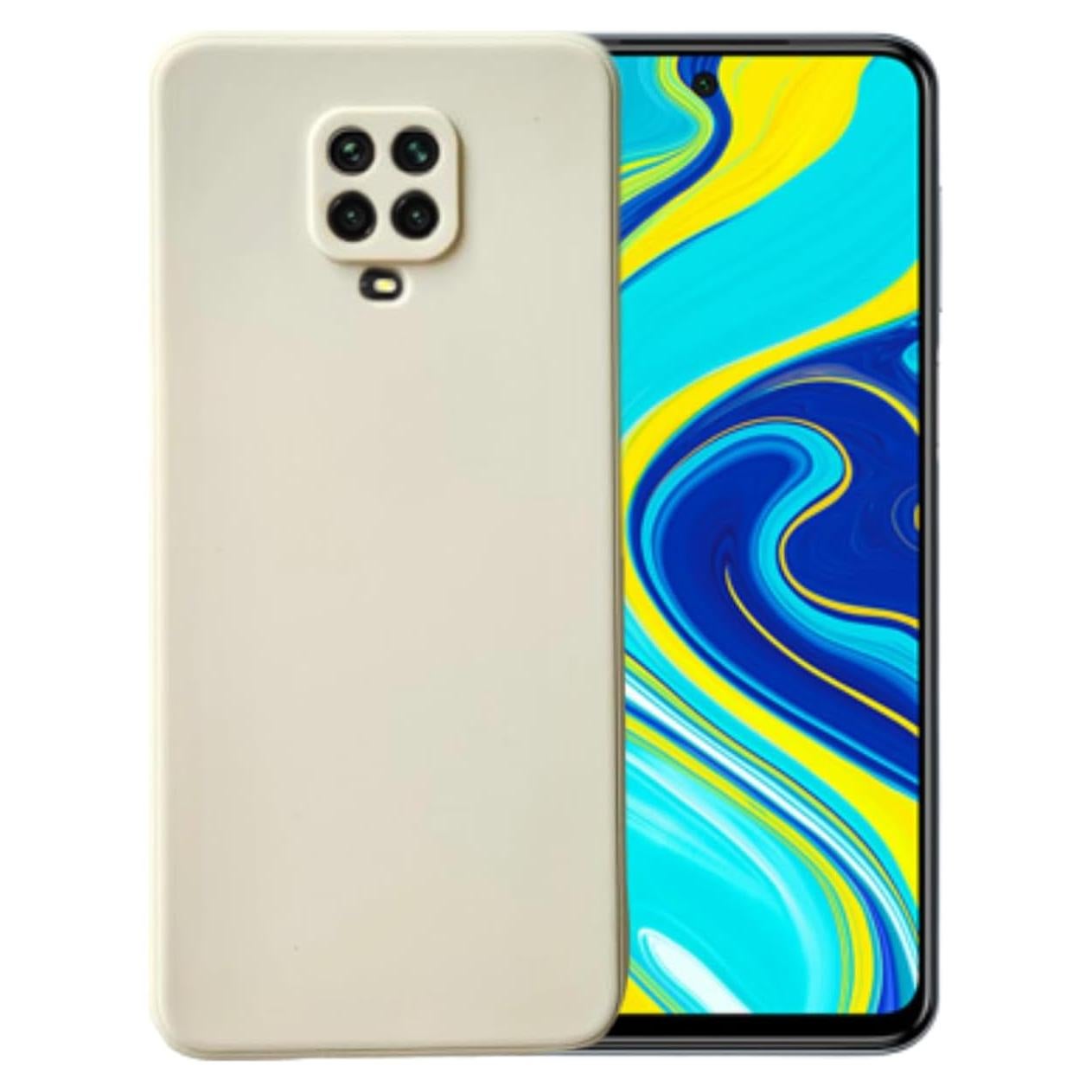 Funda de Gel Silicona Suave Casecious para Xiaomi Redmi Note 9s Beige