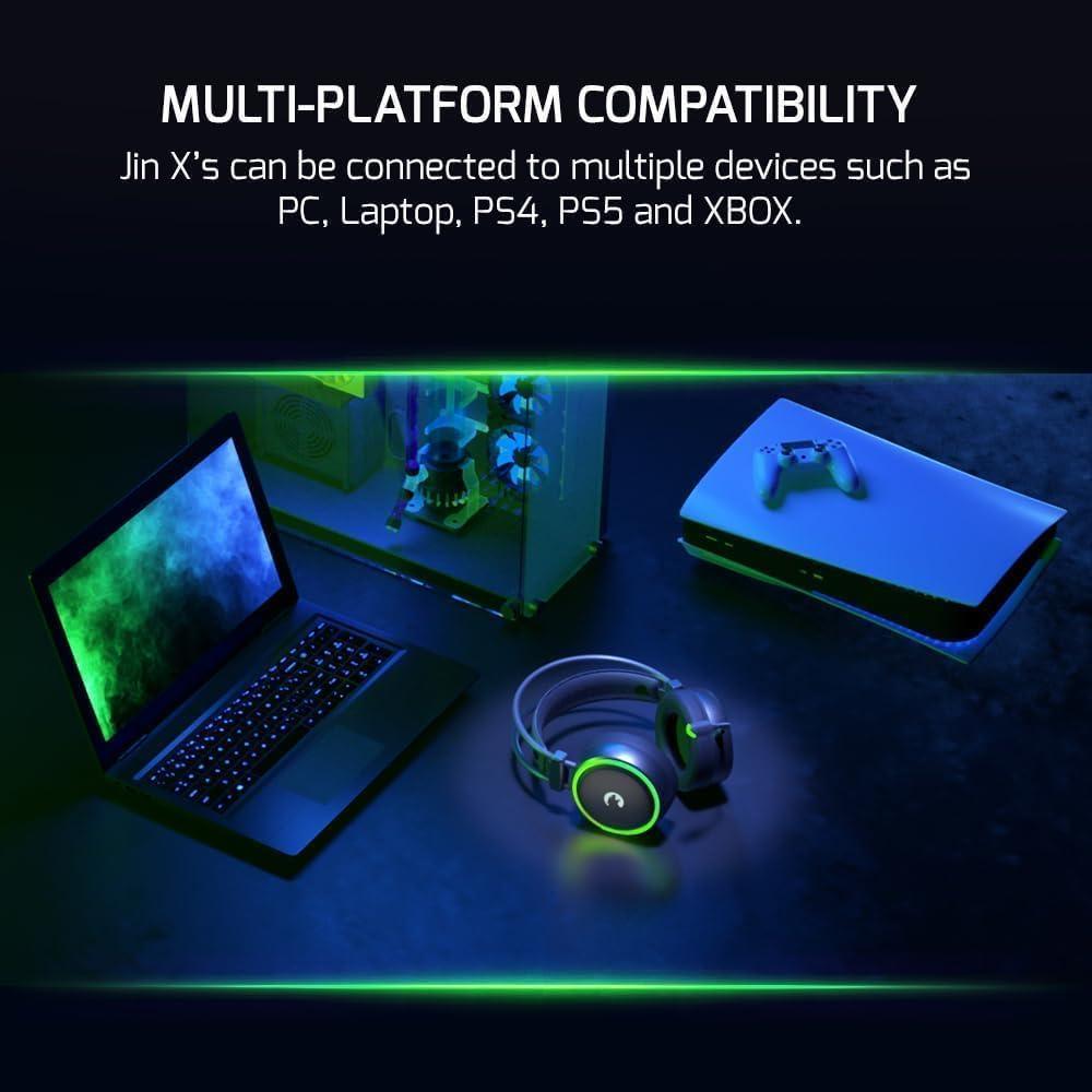 Auriculares Gaming GAMEPOWER JIN X 50mm con Micrófono 3.5mm