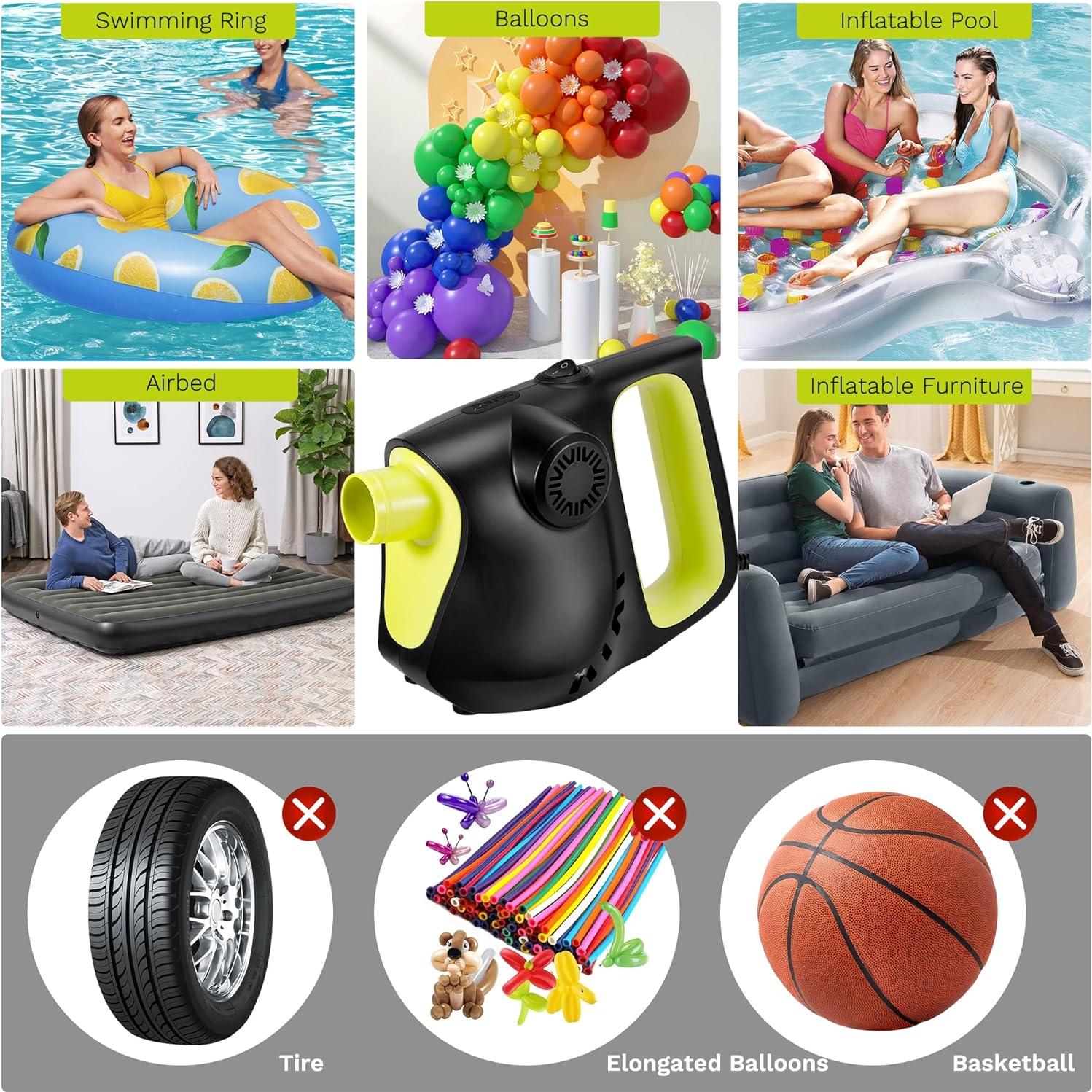 Bomba de Aire Eléctrica Rilextec YX-PDB 850L/min para Inflables