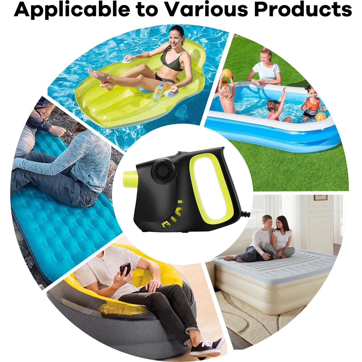 Bomba de Aire Eléctrica Rilextec YX-PDB 850L/min para Inflables