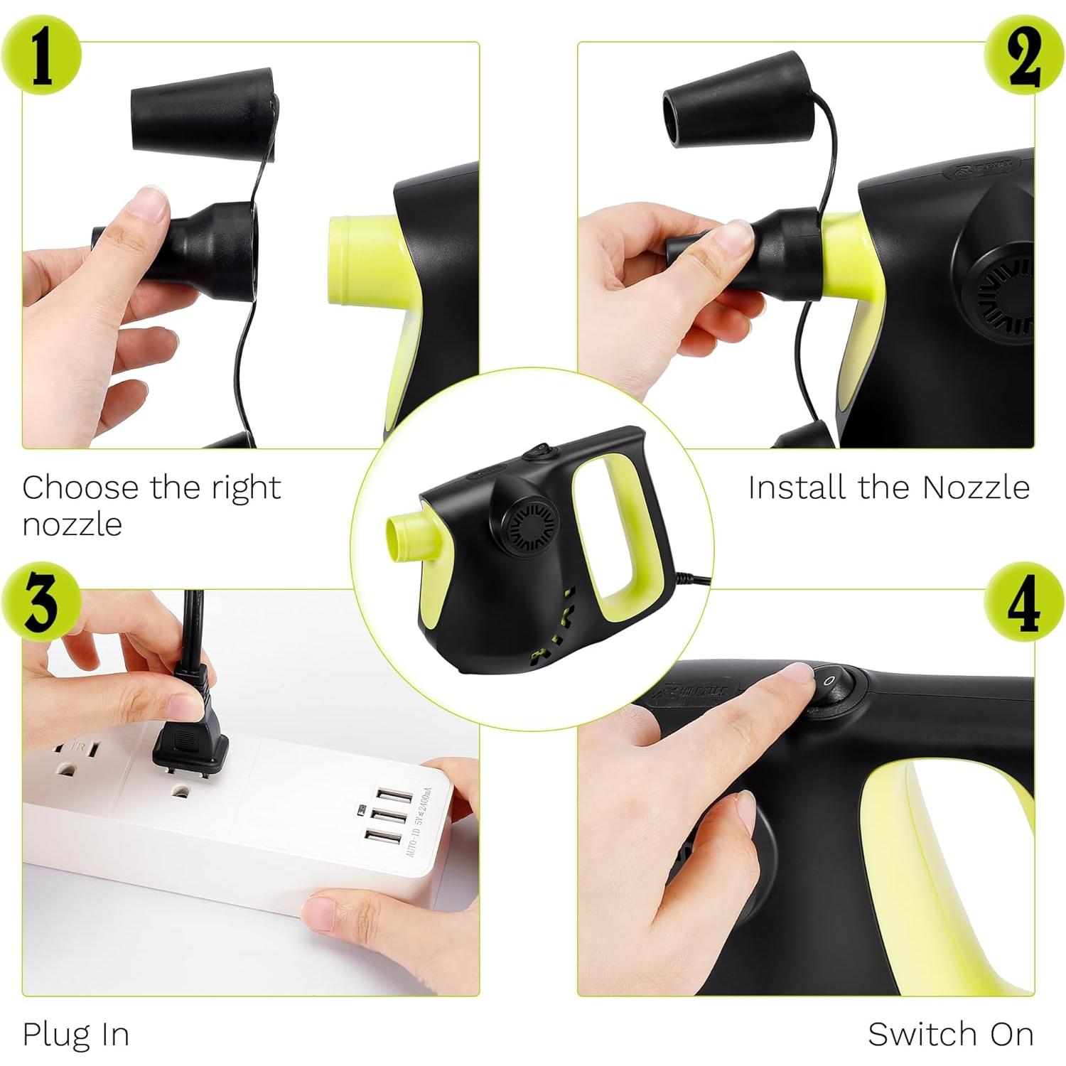 Bomba de Aire Eléctrica Rilextec YX-PDB 850L/min para Inflables