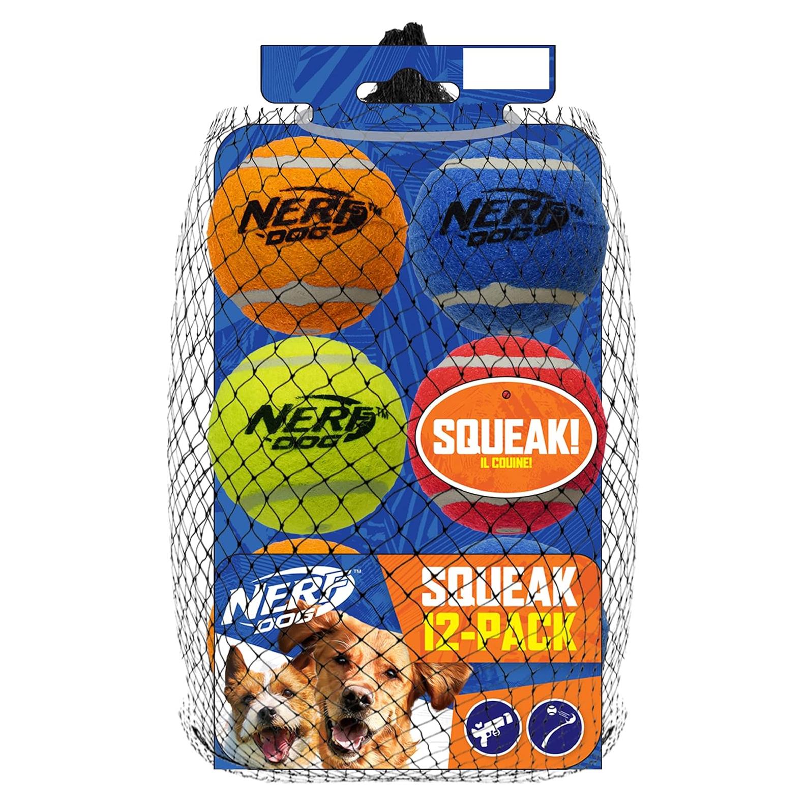 Juego de Juguetes para Perros Nerf 12 Piezas Multicolor