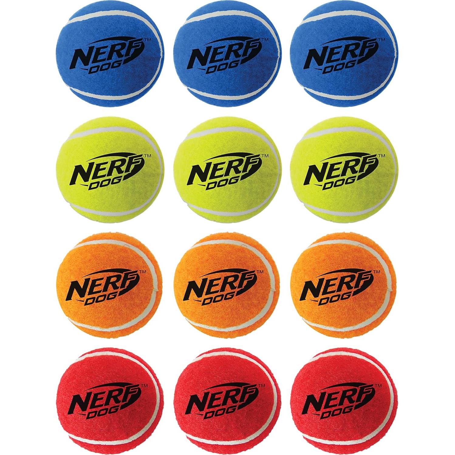 Juego de Juguetes para Perros Nerf 12 Piezas Multicolor