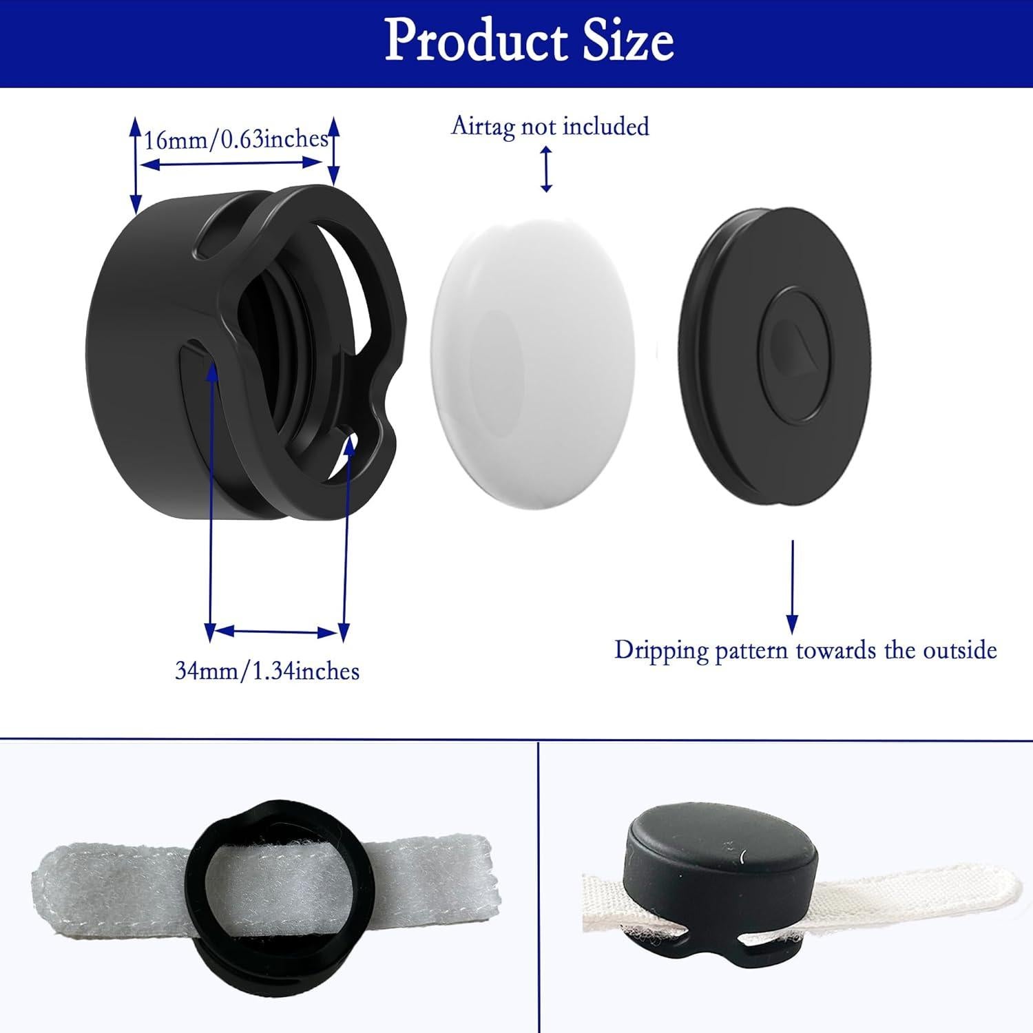 Funda protectora impermeable GudCoaks para Apple AirTag - 2 unidades