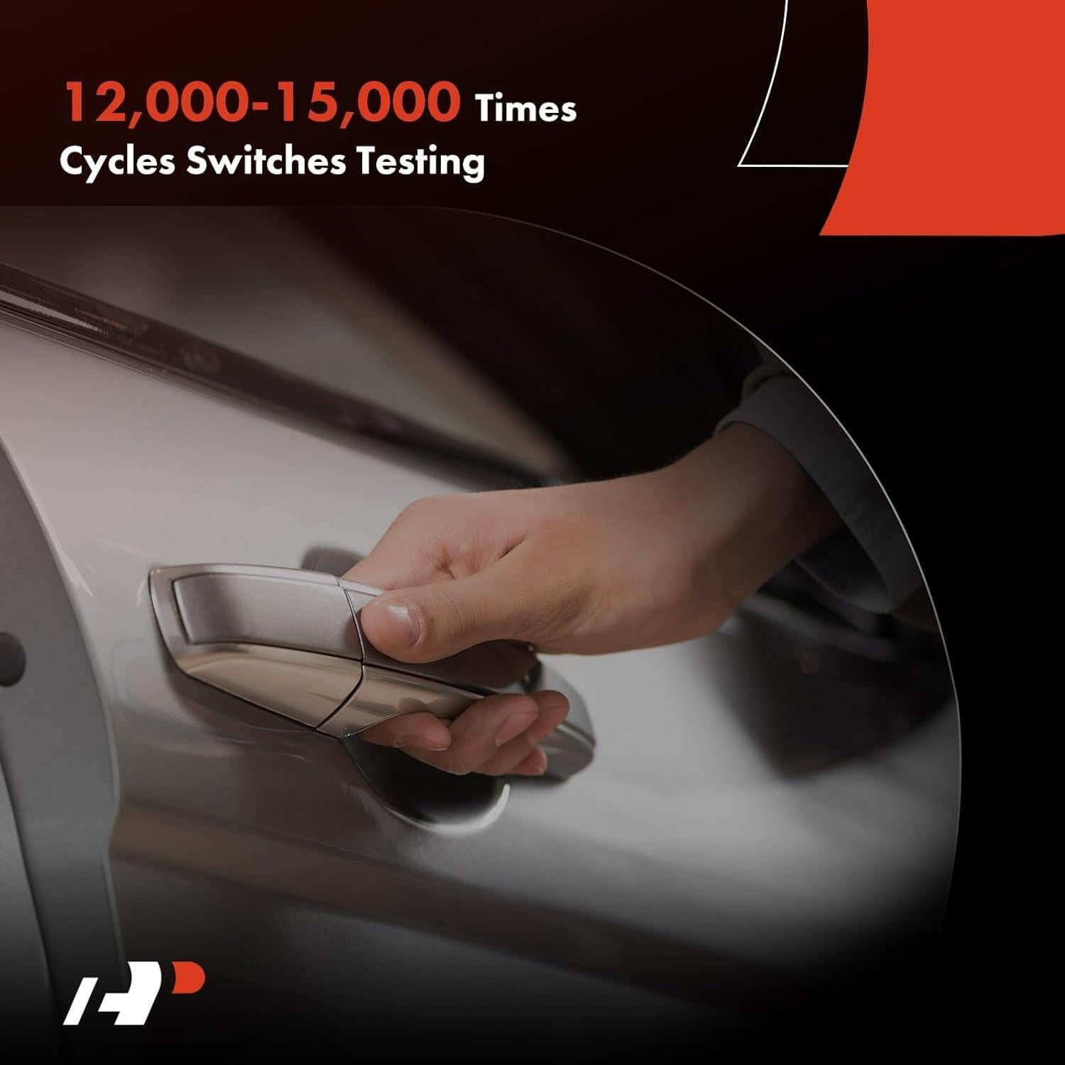 Manijas de Puerta Corredera A-Premium para Toyota Sienna 2004-2010, Negro, Juego de 2