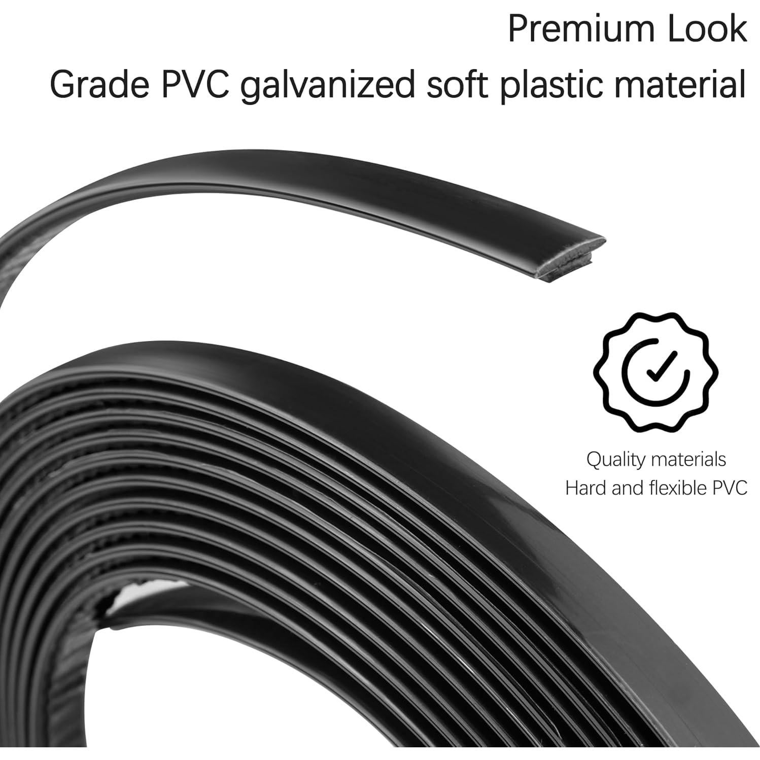 Cinta de recorte automotriz Carleef 5m negra para moldura de coche