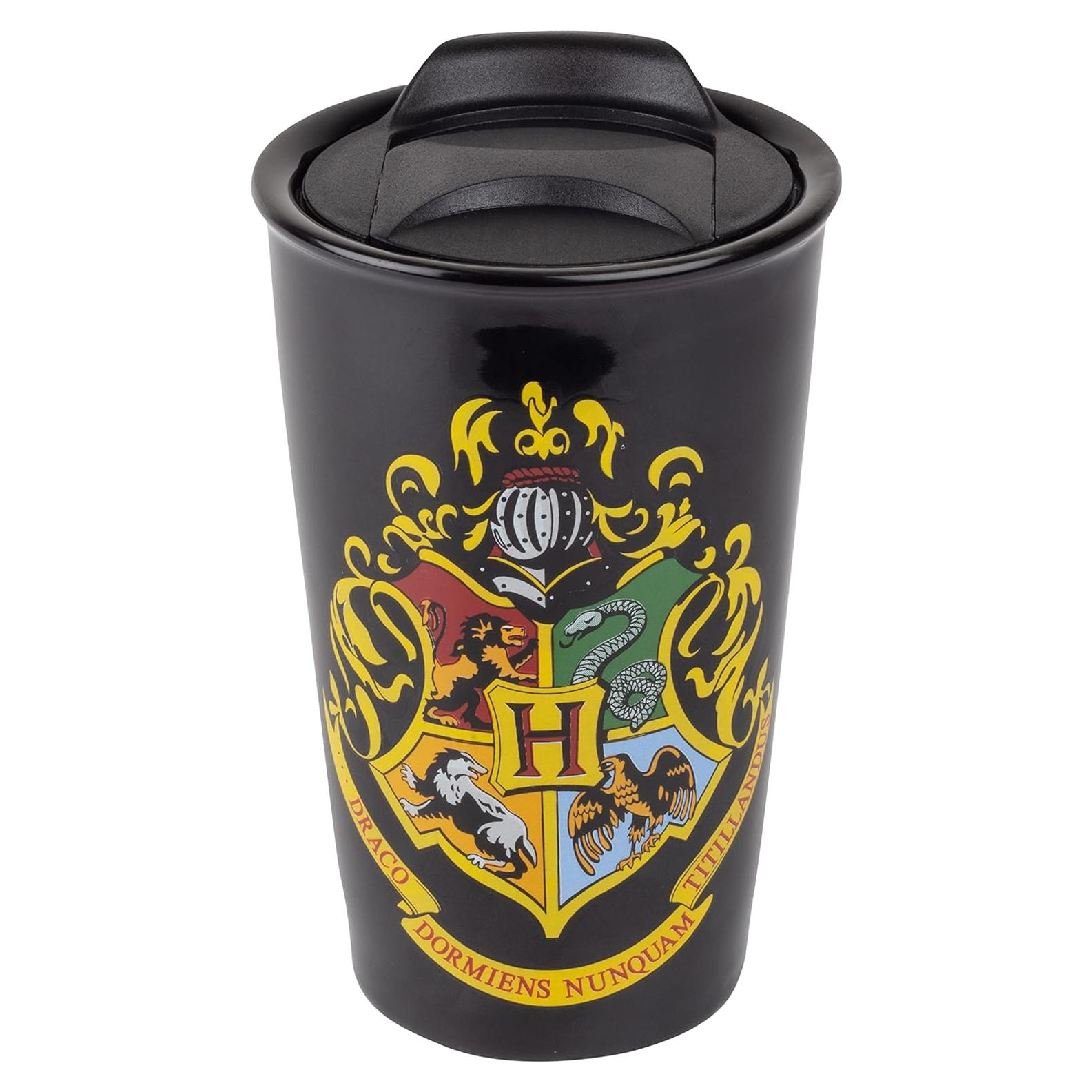 Taza de Viaje Harry Potter Hogwarts 396g Cerámica Negra