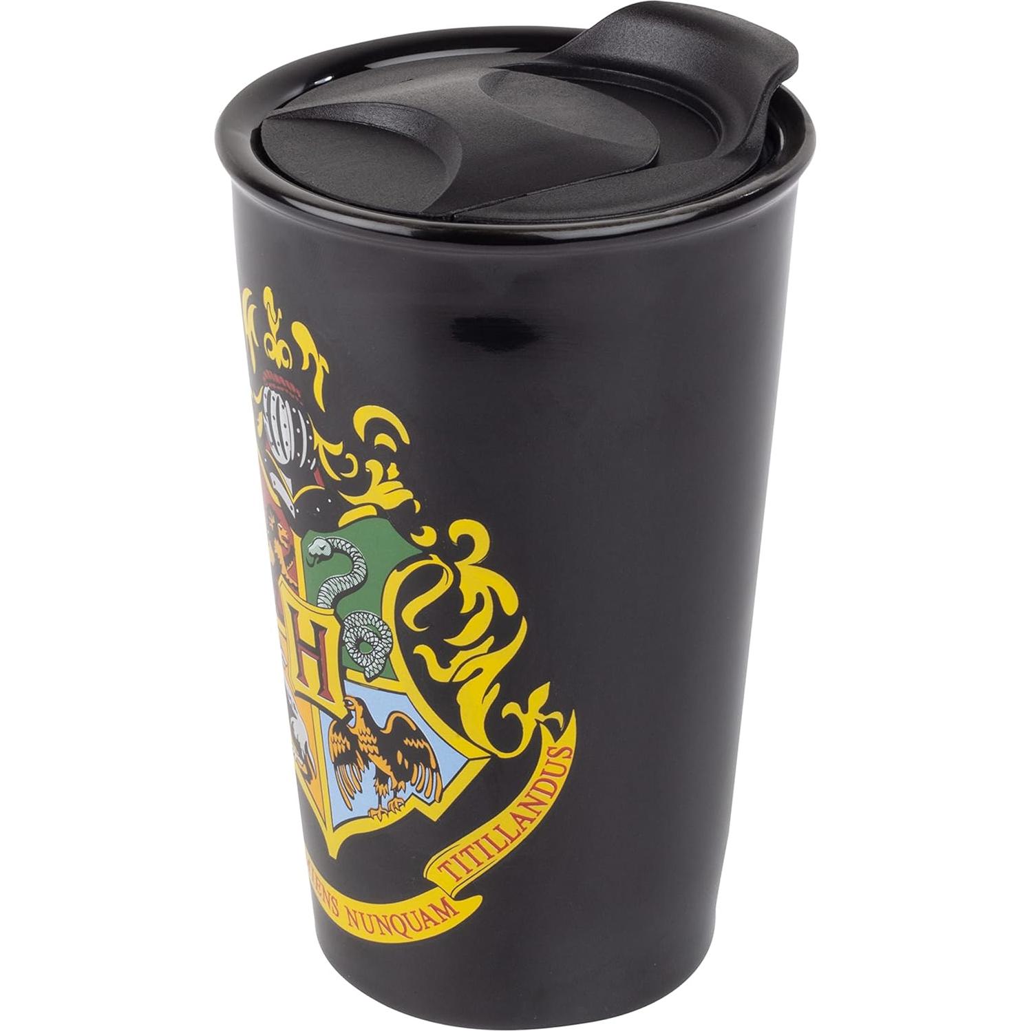 Taza de Viaje Harry Potter Hogwarts 396g Cerámica Negra