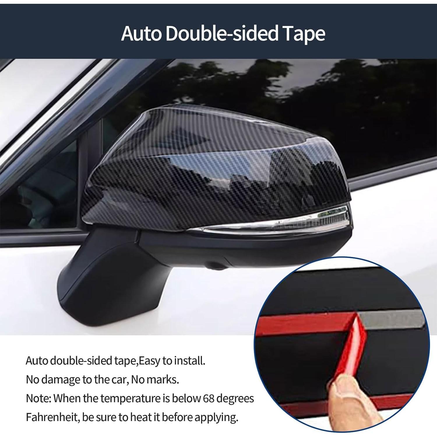 Side View Mirror Cover Compatible With Toyota Corolla Cross 2024 2023 2022 Rearview Mirrors Trim Exterior Car Accessories ABS 2PCS(Carbon Fiber Style) With Turning Light