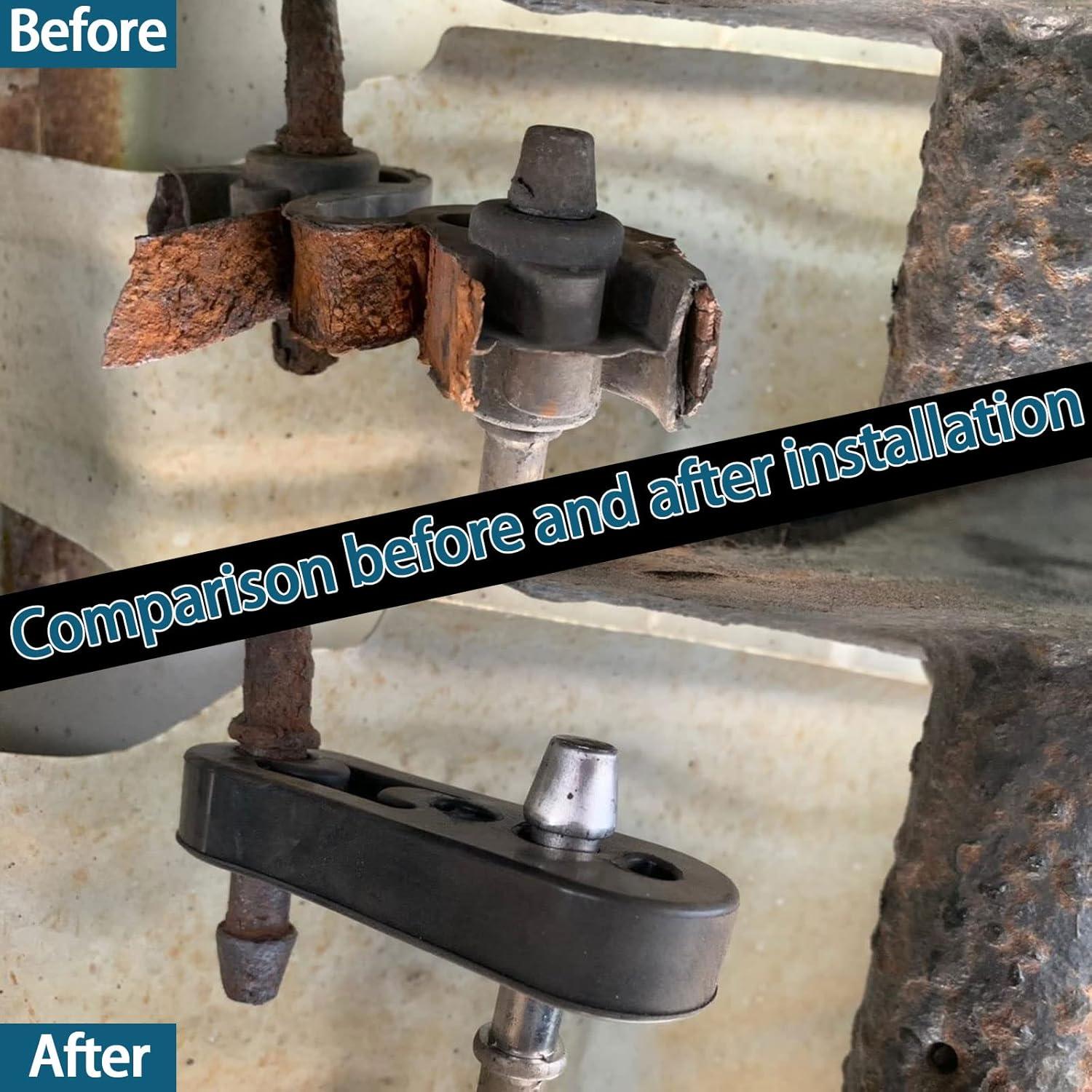 Soporte de Escape de Goma Stymart 2 Pcs Universal 12mm