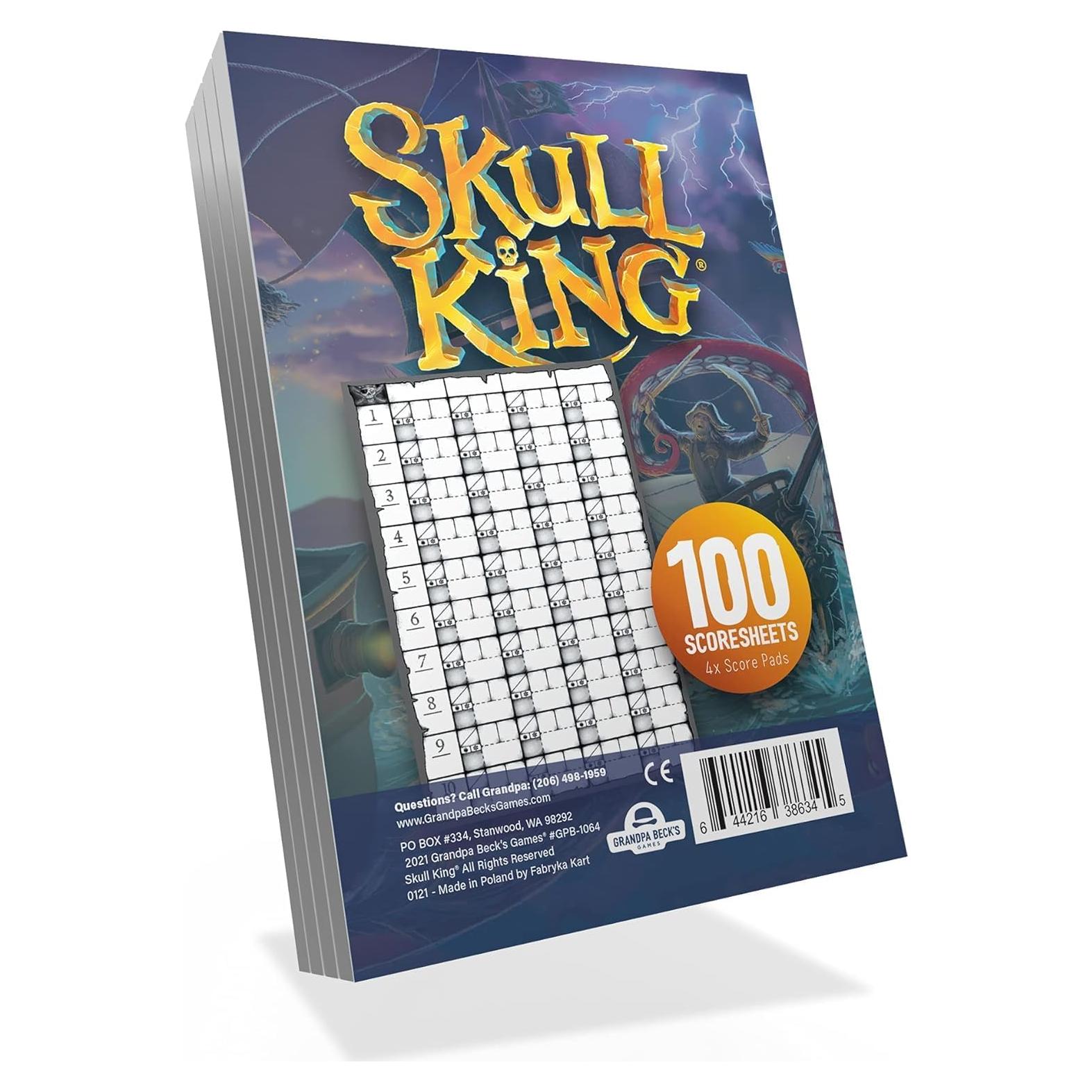 Papel de Puntuación Reemplazo Skull King Abuelo Beck - 4 Blocs