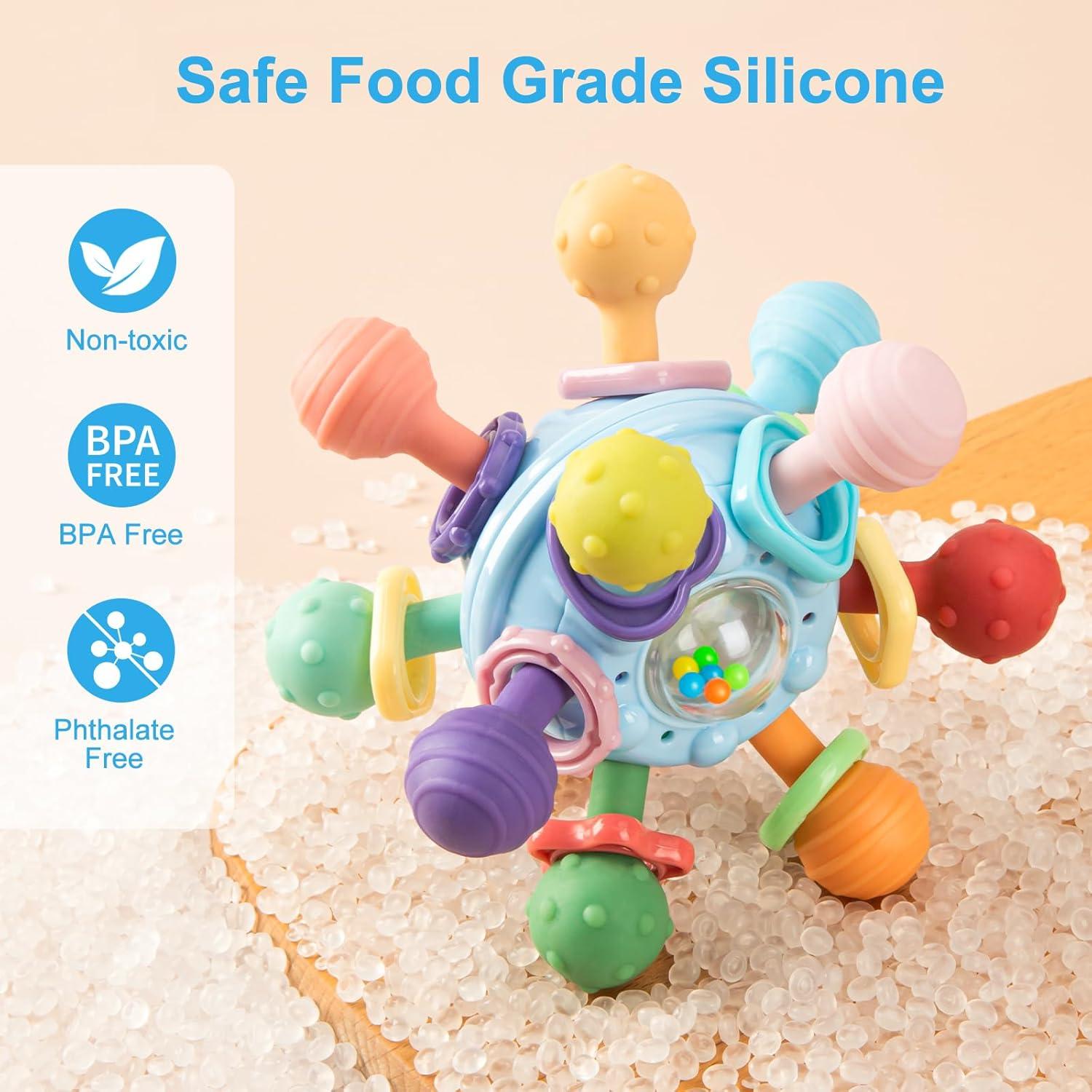 Mordedor Sensorial para Bebés CAHILON Azul 0-12 Meses