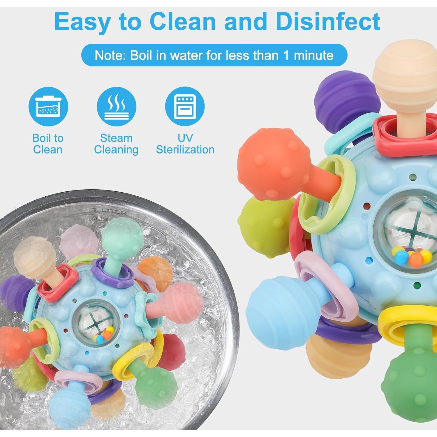 Mordedor Sensorial para Bebés CAHILON Azul 0-12 Meses