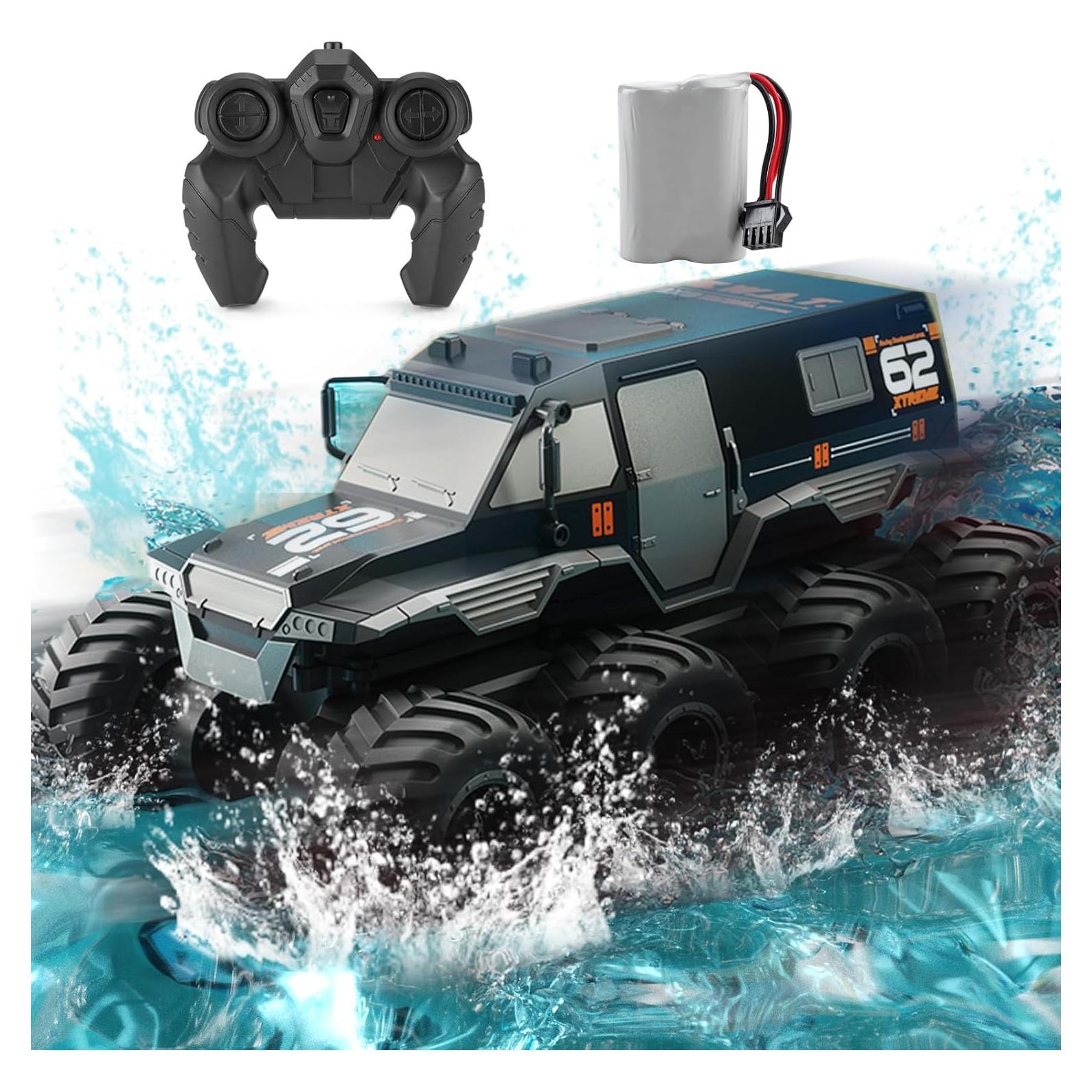 Camión RC Anfibio 1:12 KB KAIBO Negro 25KM/H 4WD