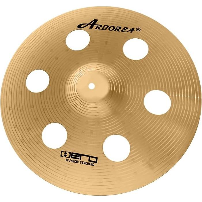 Set de Platillos Arborea 8 pcs Dorado Brillante Hi-hats y más