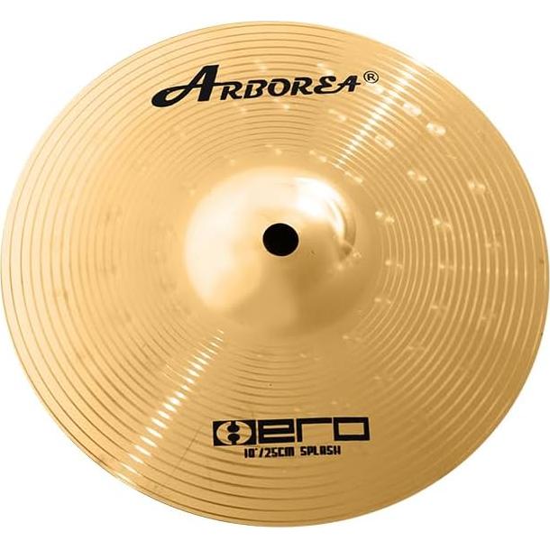 Set de Platillos Arborea 8 pcs Dorado Brillante Hi-hats y más