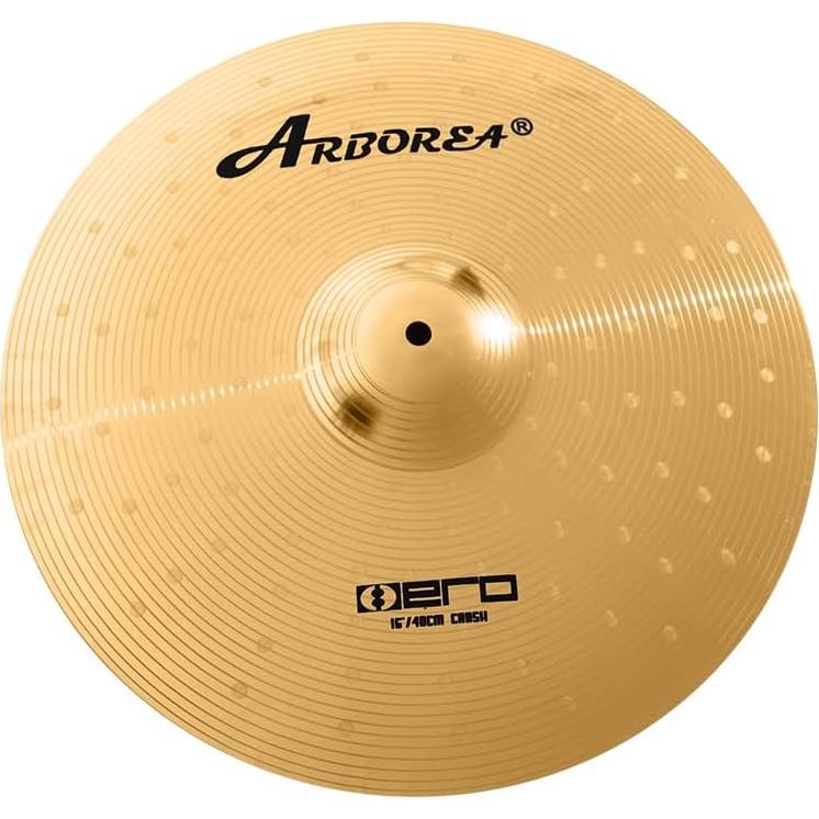 Set de Platillos Arborea 8 pcs Dorado Brillante Hi-hats y más