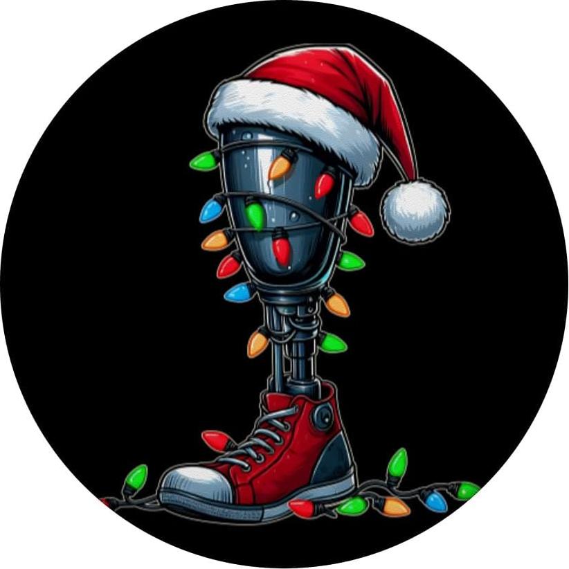 PopSockets Adhesivo PopGrip Sombrero Navidad Amputado