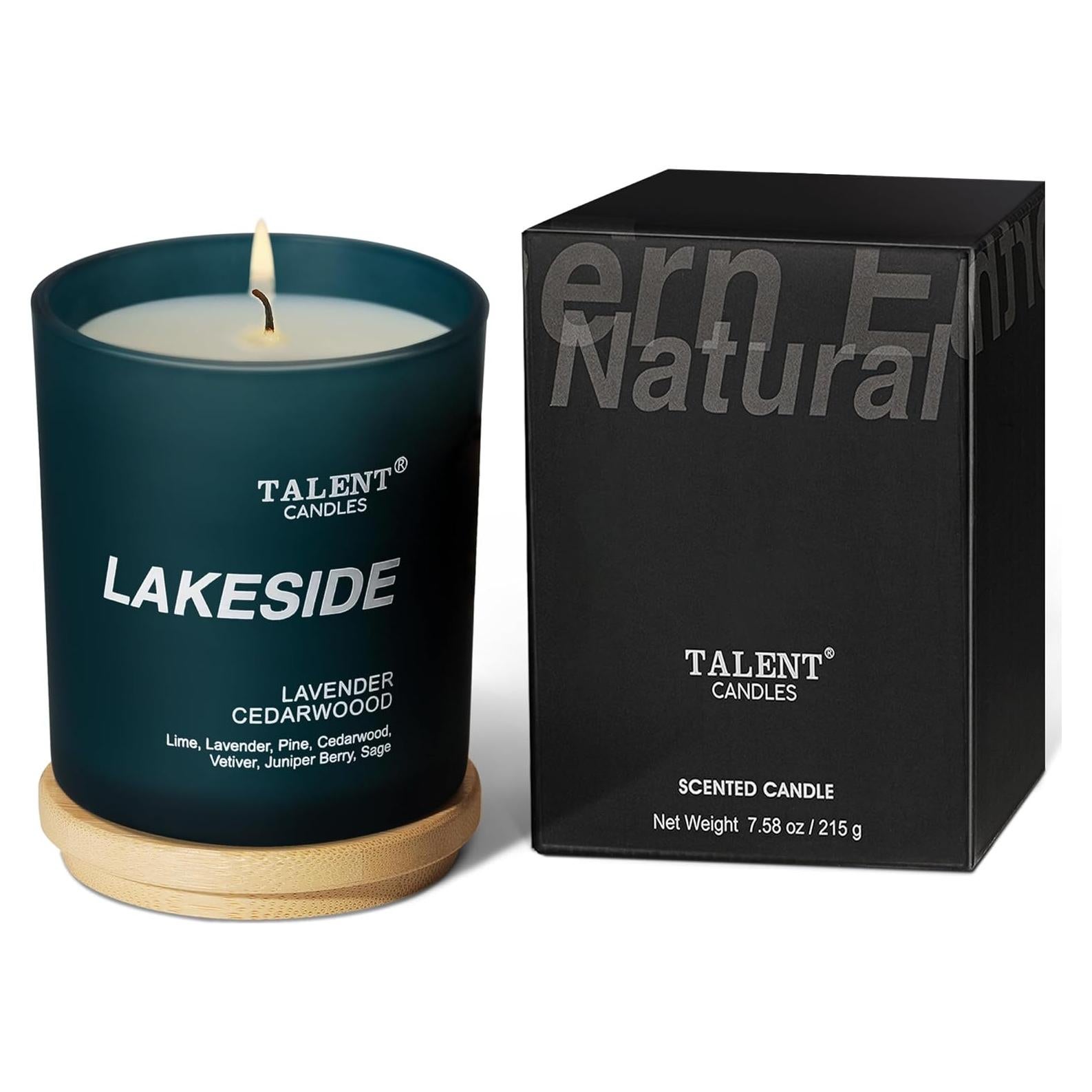 Vela Aromática Talent Candles Cera de Soja Lavanda 400g