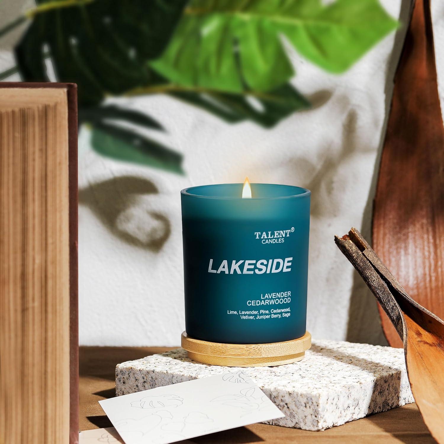 Vela Aromática Talent Candles Cera de Soja Lavanda 400g