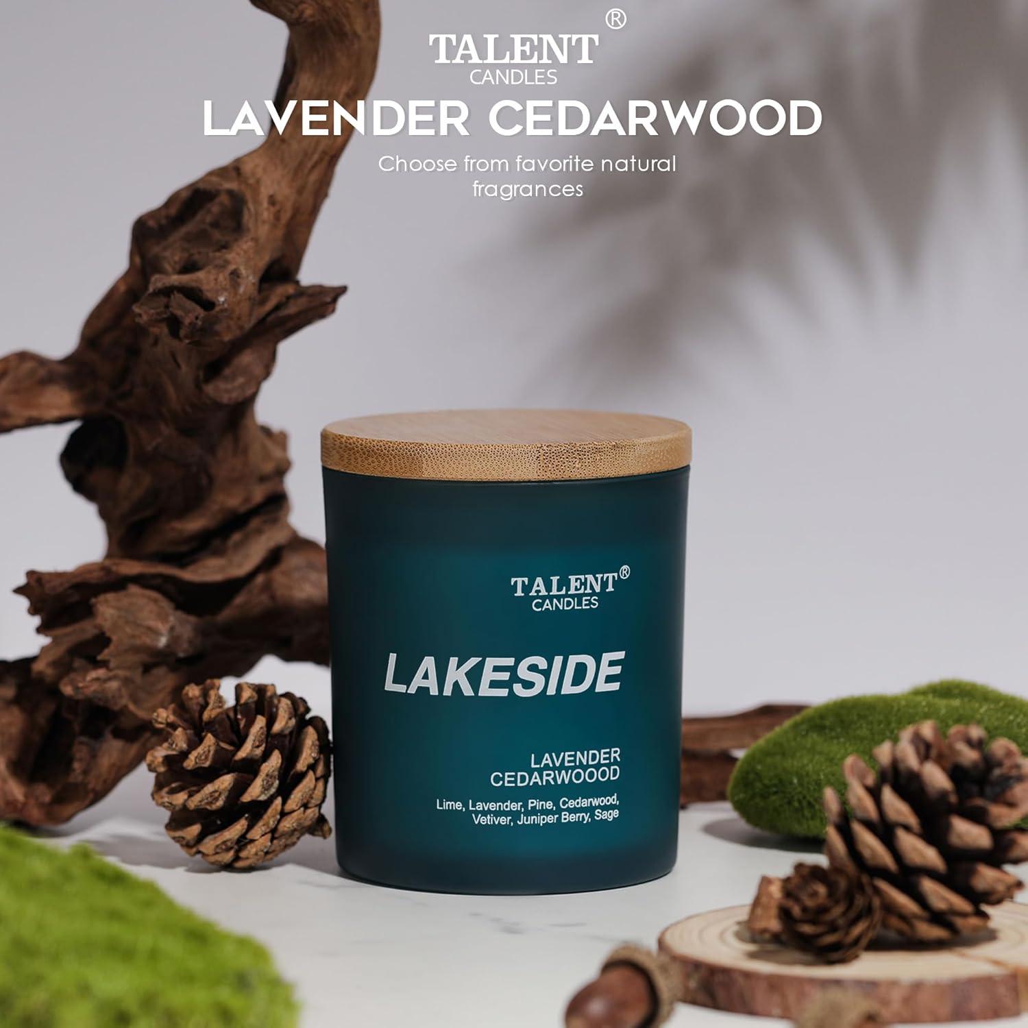 Vela Aromática Talent Candles Cera de Soja Lavanda 400g