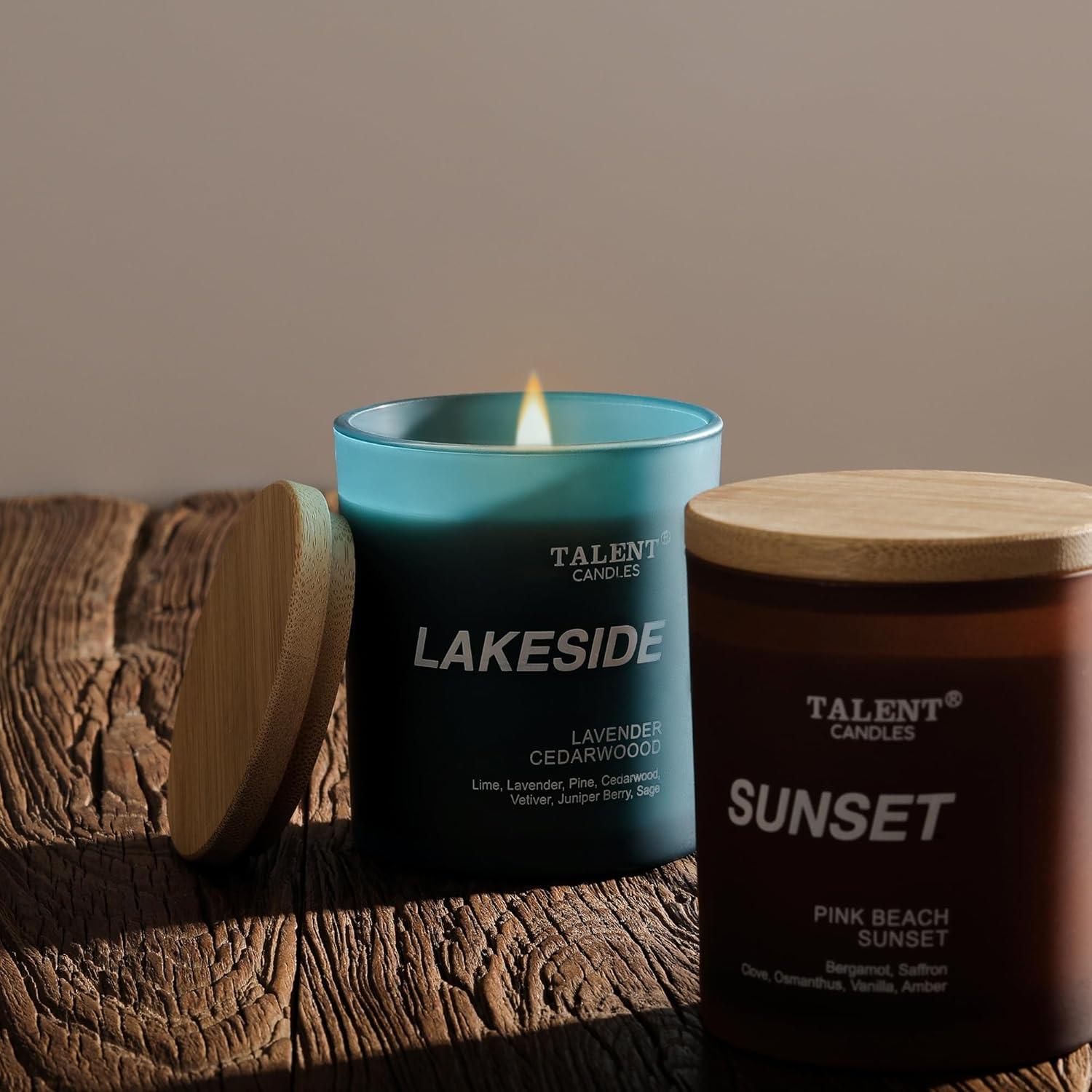 Vela Aromática Talent Candles Cera de Soja Lavanda 400g