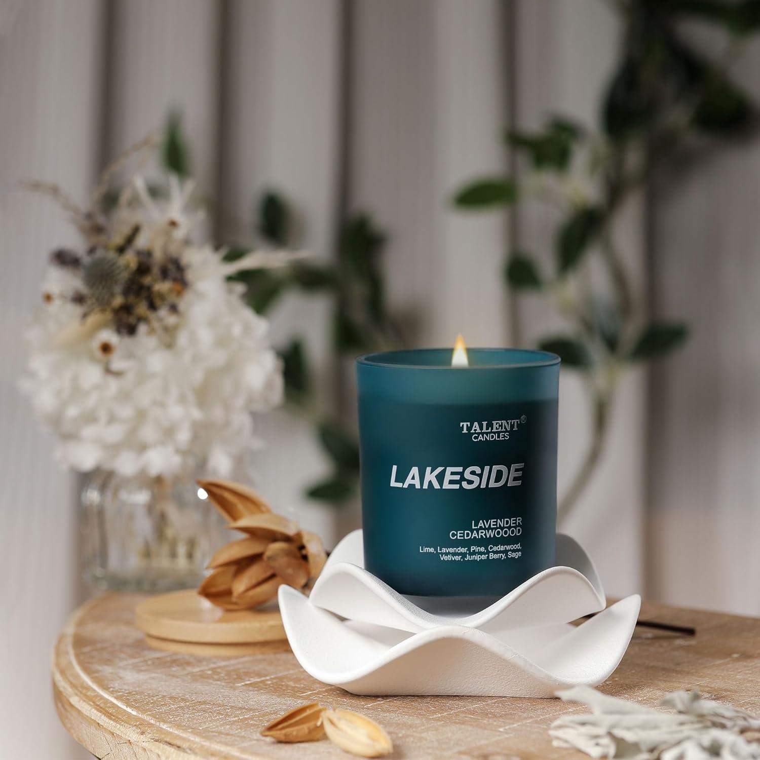 Vela Aromática Talent Candles Cera de Soja Lavanda 400g