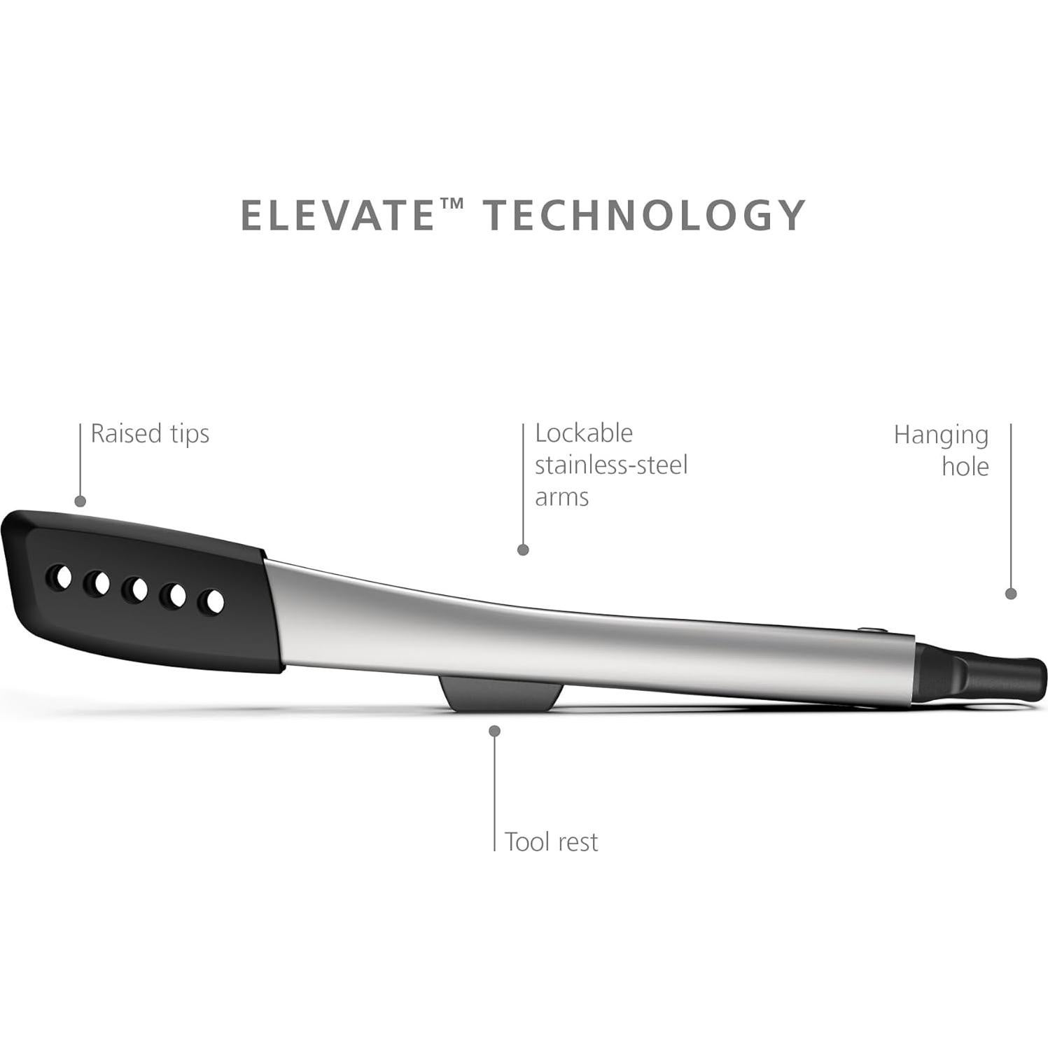 Conjunto de 2 Pinzas de Silicona Joseph Joseph - Acero Inoxidable