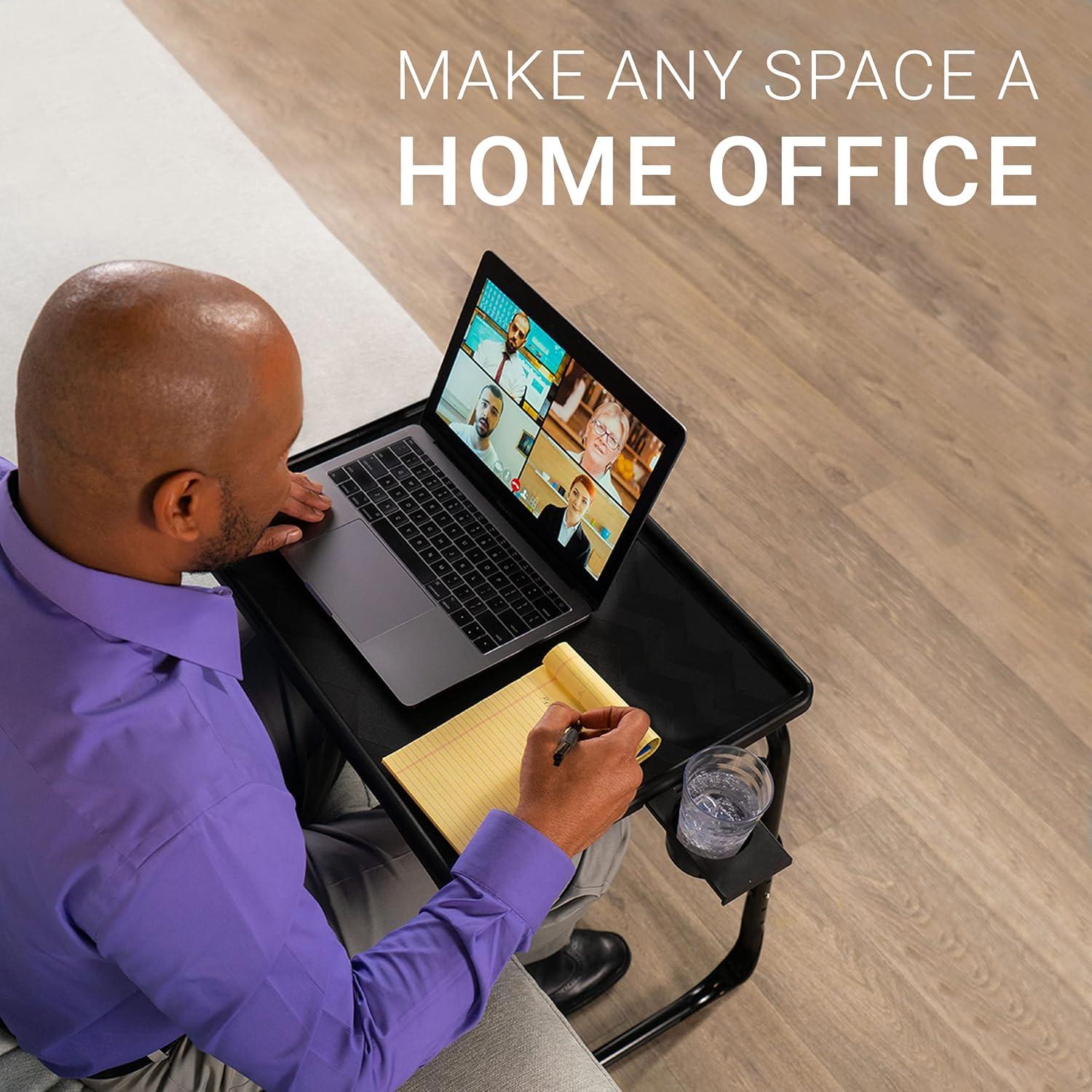 Mesa de TV Plegable Mesa-Mate B01LZPMFW9 Ajustable Negra