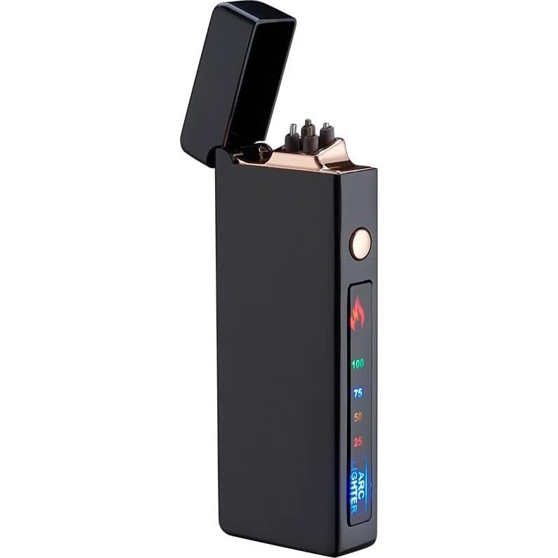 Encendedor Eléctrico Personalizado Dachance Negro USB Doble Arco