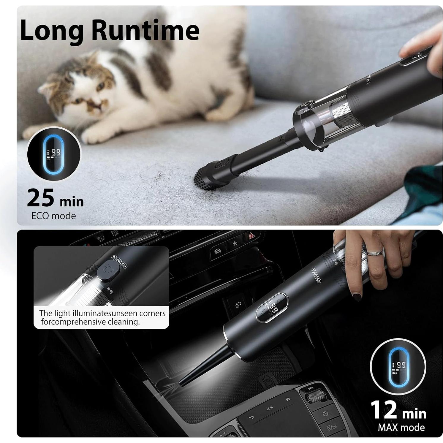 Aspiradora Inalámbrica Autozen VC012 17000Pa 4 en 1 Portátil