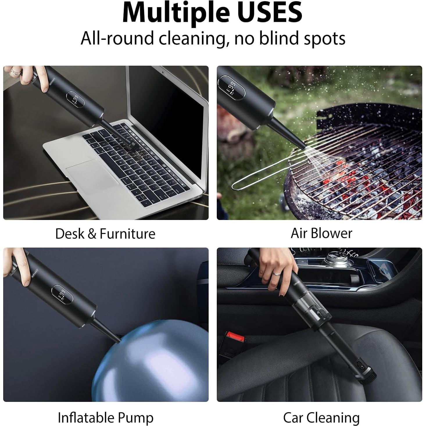 Aspiradora Inalámbrica Autozen VC012 17000Pa 4 en 1 Portátil